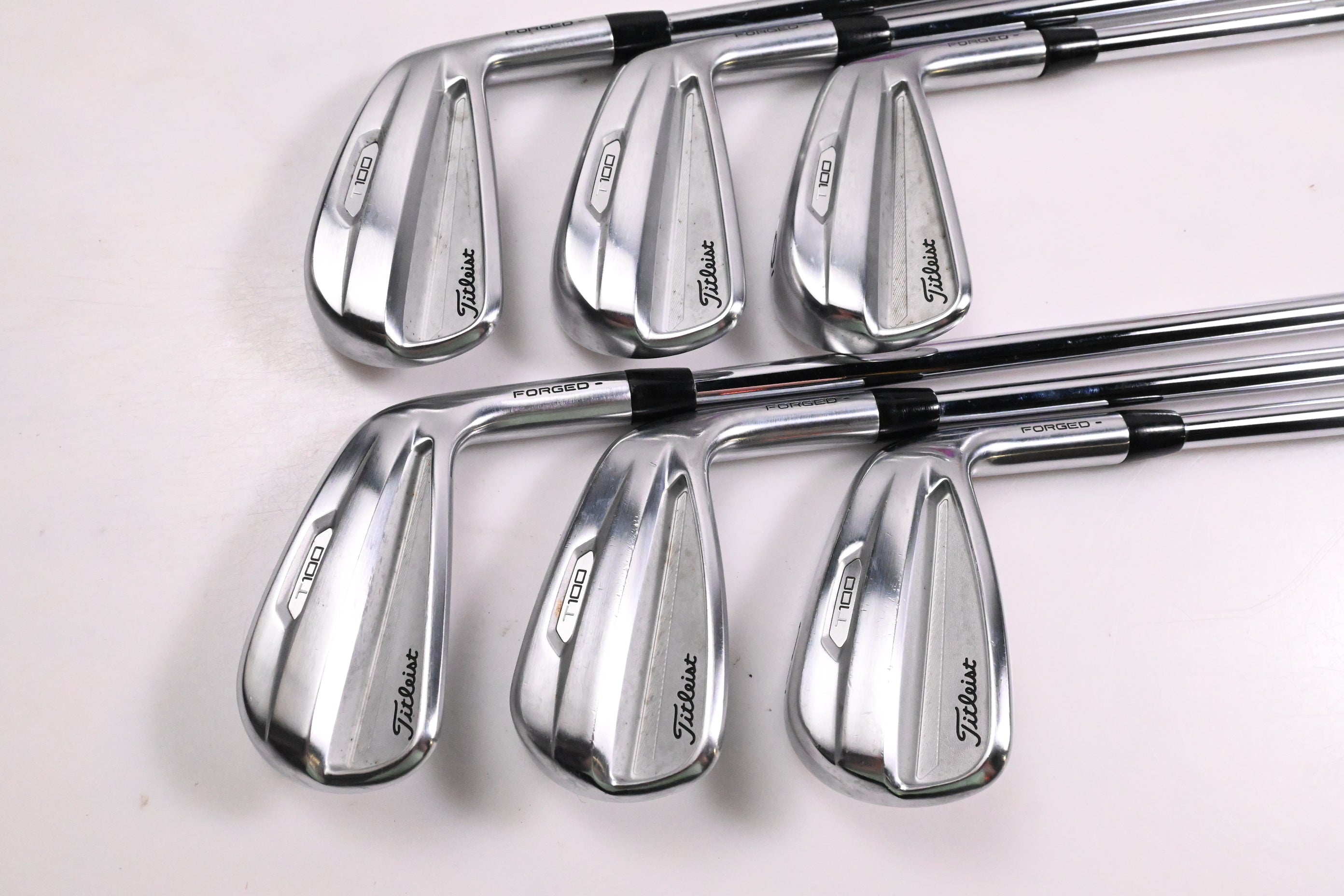 Titleist T100 2021 Irons / 4-9i / Stiff Flex AMT Tour White S300 Shafts