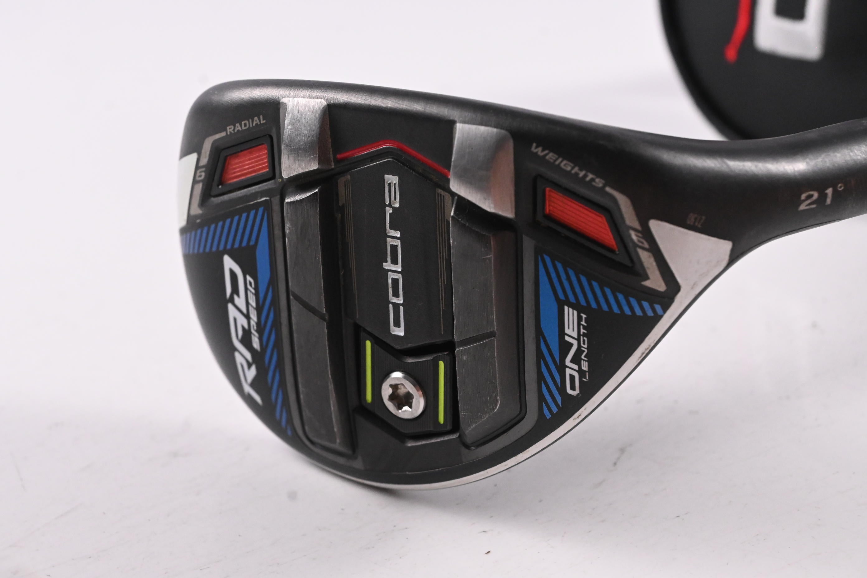 Cobra King Radspeed One Length #4 Hybrid / 21 Degree / Stiff Flex AV Raw Blue 75