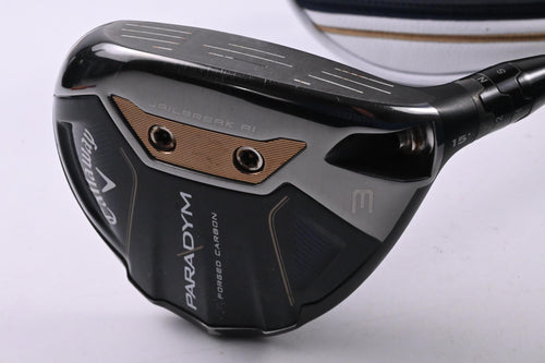 Callaway Paradym #3 Wood / 15 Degree / Stiff Flex HZRDUS GEN4 Silver 60 Shaft