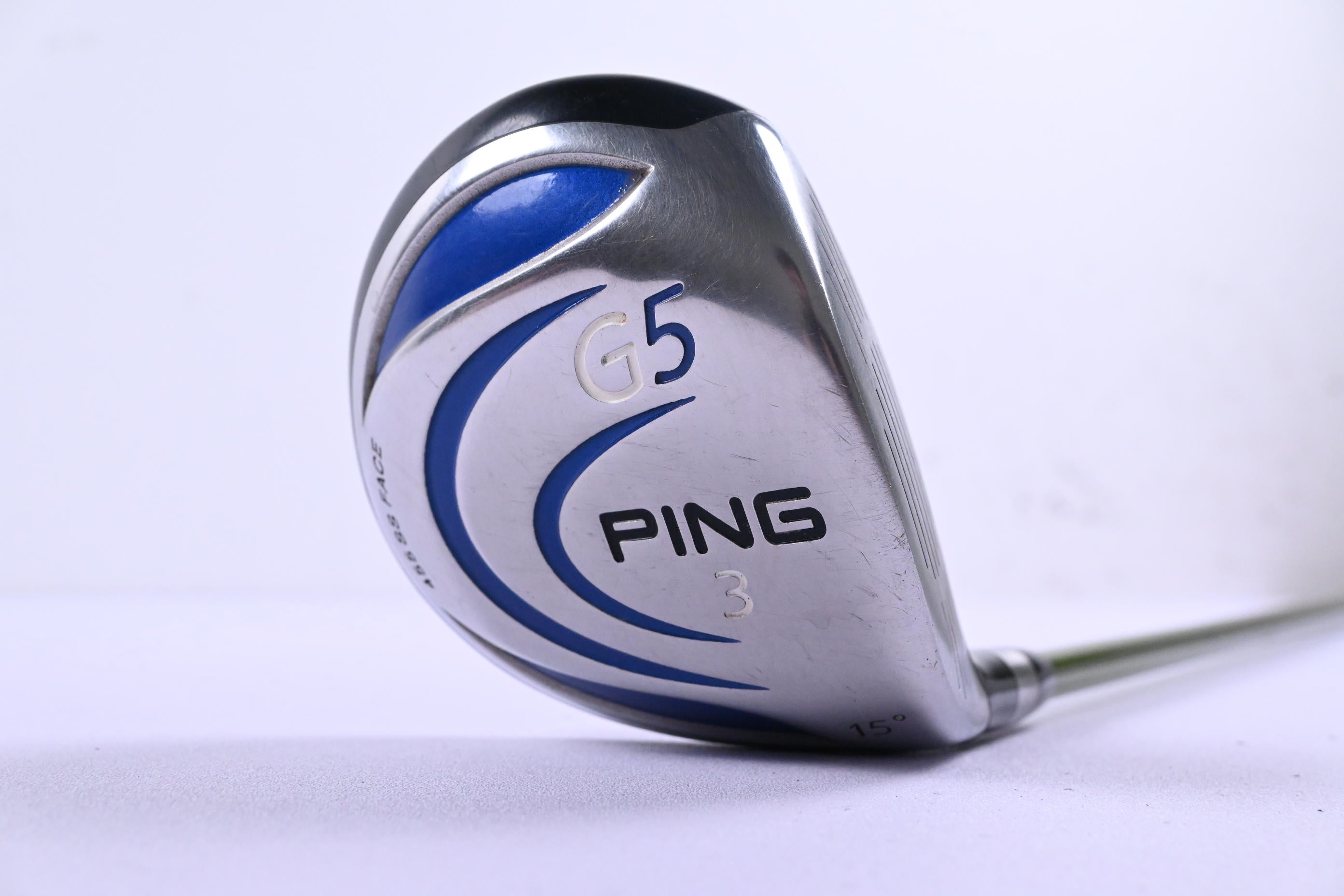 Ping G5 #3 Wood / 15 Degree / Stiff Flex Aldila NV Green 75 Shaft