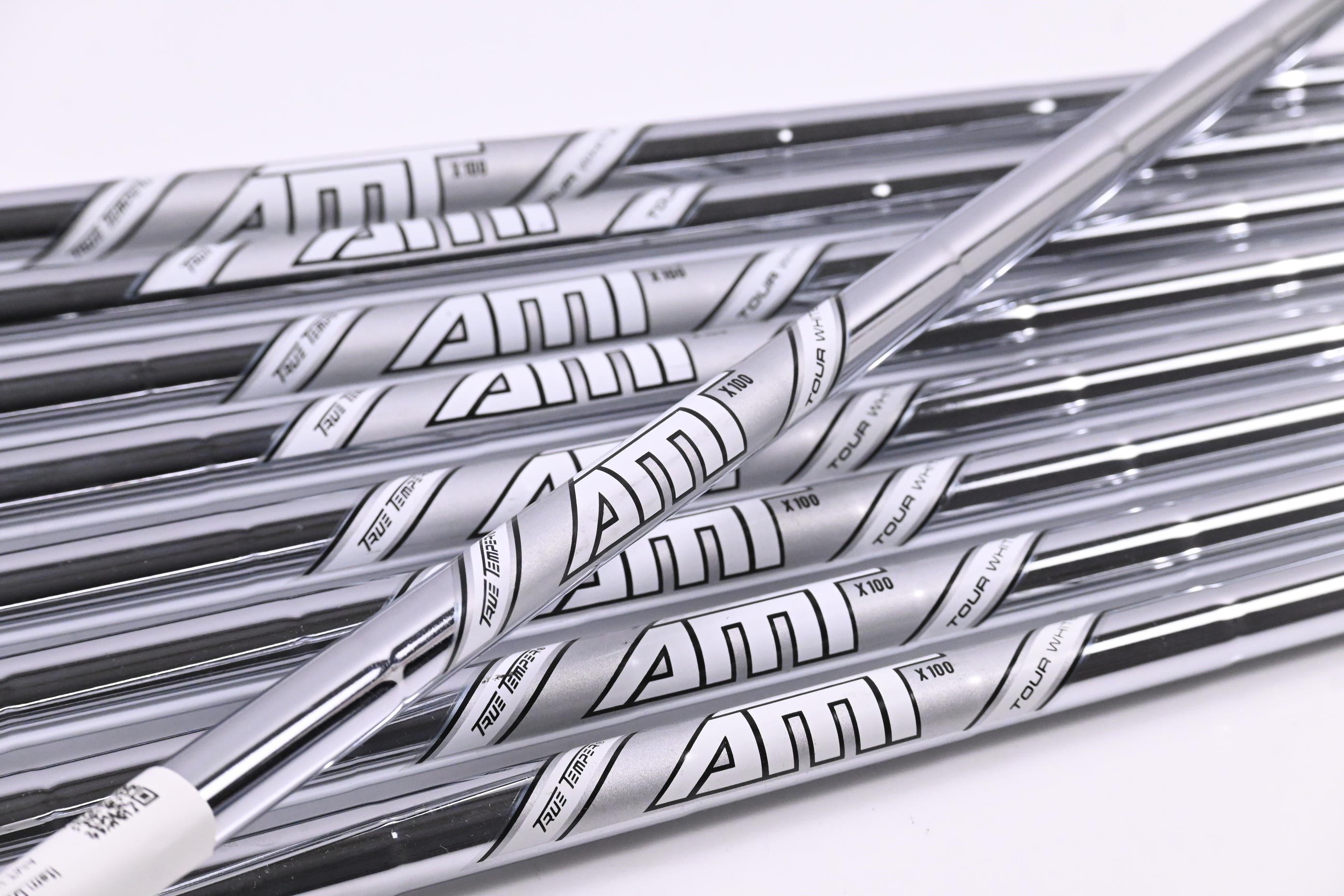 True Temper AMT Tour White X100 Iron Shafts / X-Flex / Set Of 9 / .355" Tip