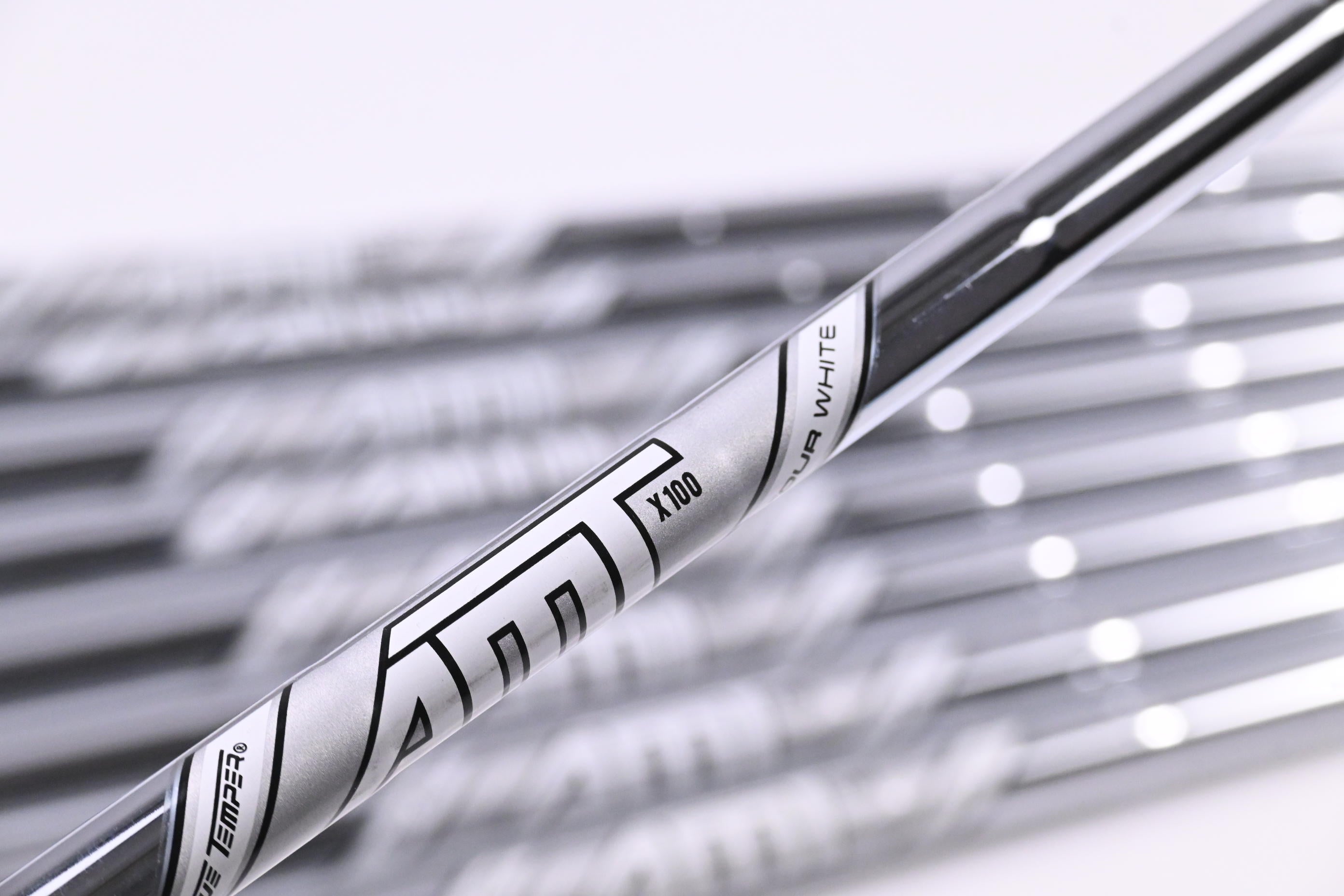 True Temper AMT Tour White X100 Iron Shafts / X-Flex / Set Of 9 / .355" Tip