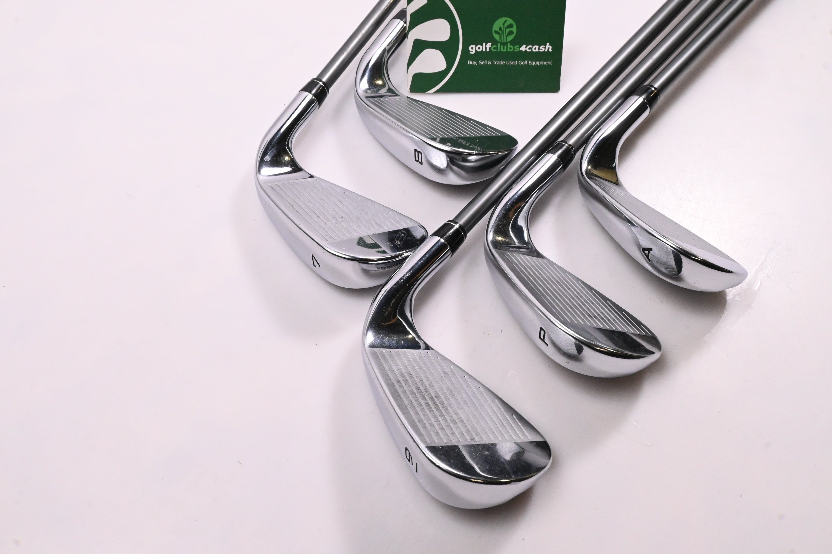 Left Hand Callaway Paradym X Irons / 7-PW+AW / Regular Flex HZRDUS Silver 65