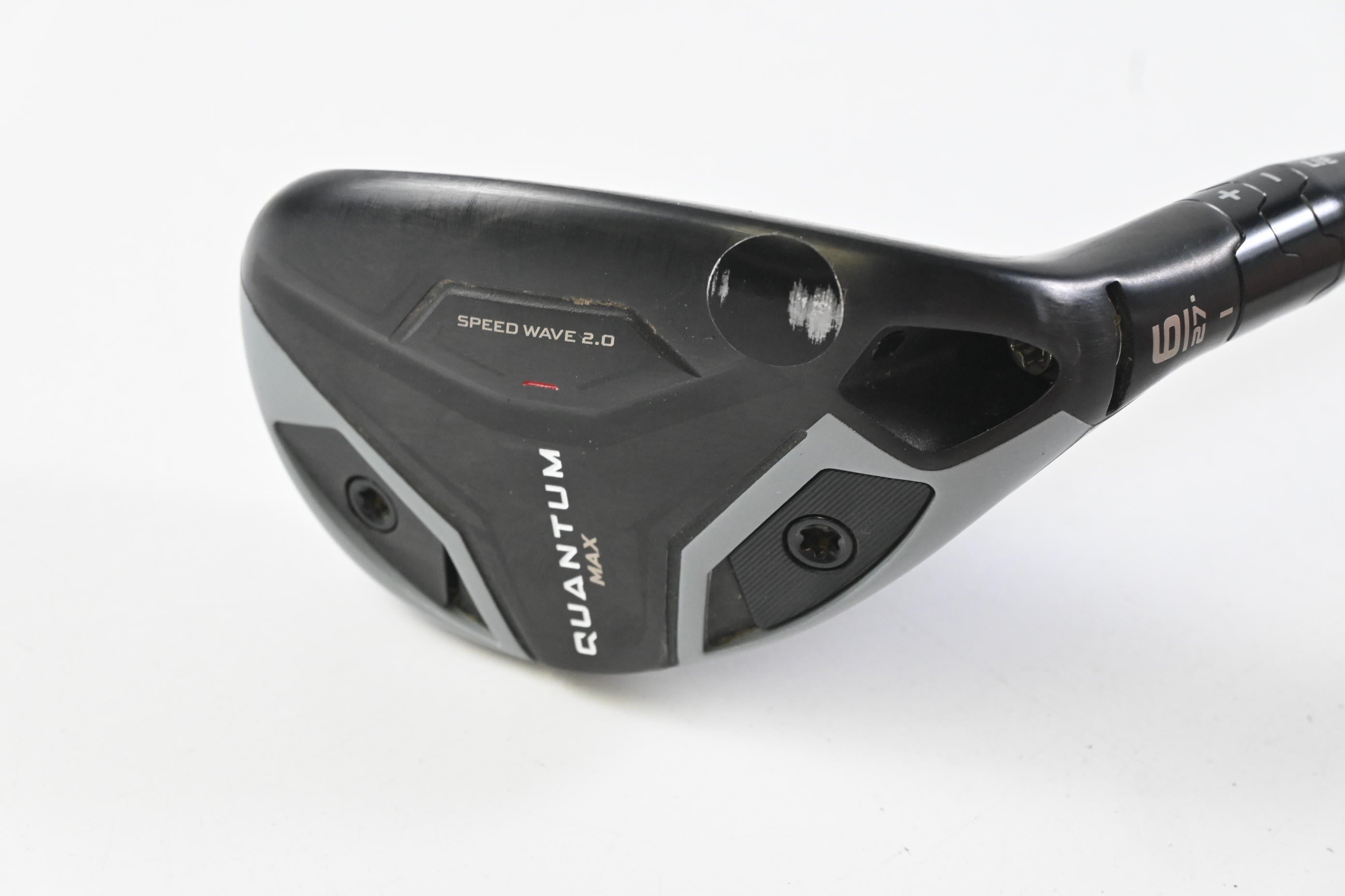 Callaway Quantum Max #6 Hybrid / 27 Degree / Stiff Flex Denali Frost Silver 70