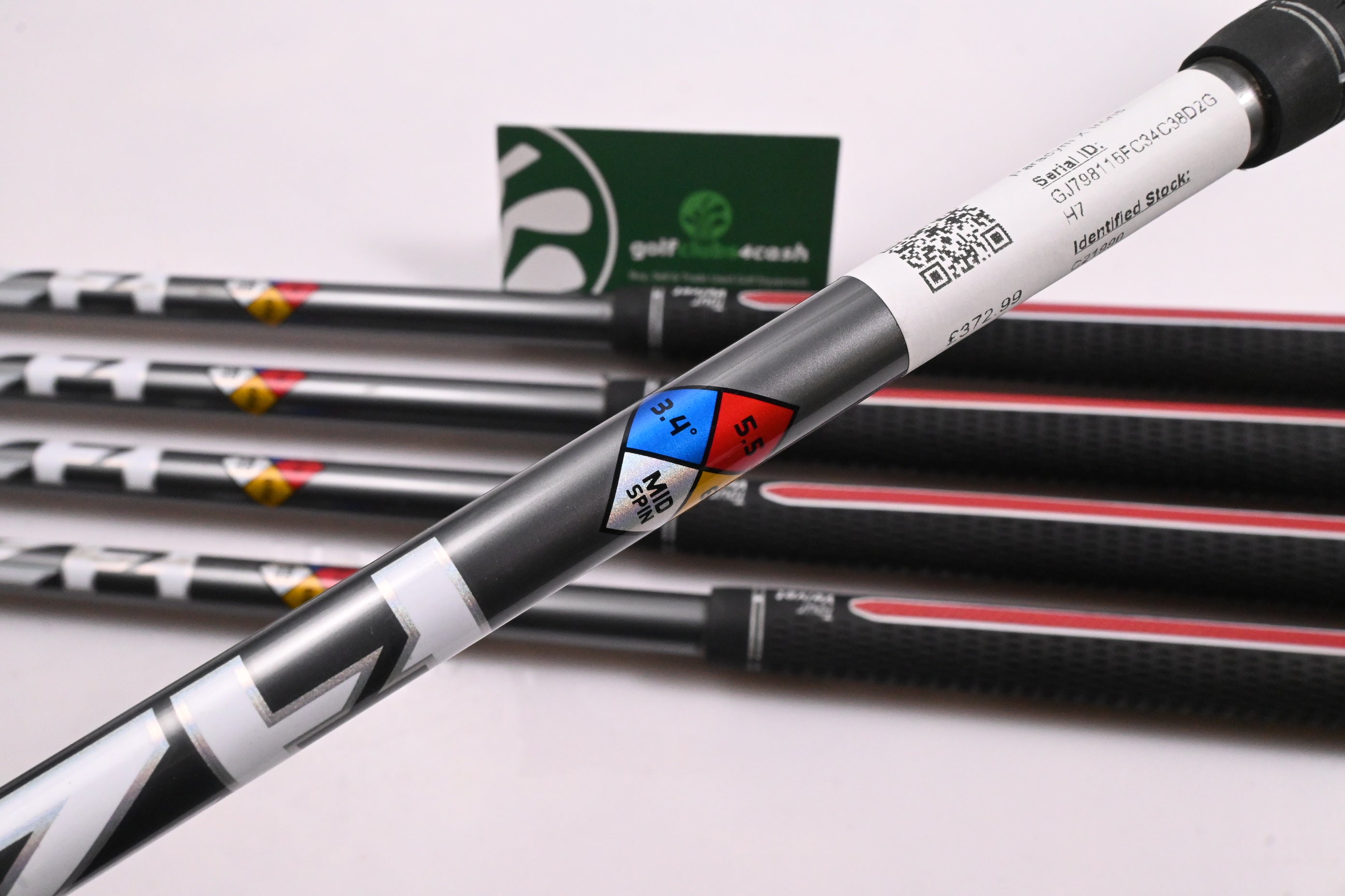 Left Hand Callaway Paradym X Irons / 7-PW+AW / Regular Flex HZRDUS Silver 65