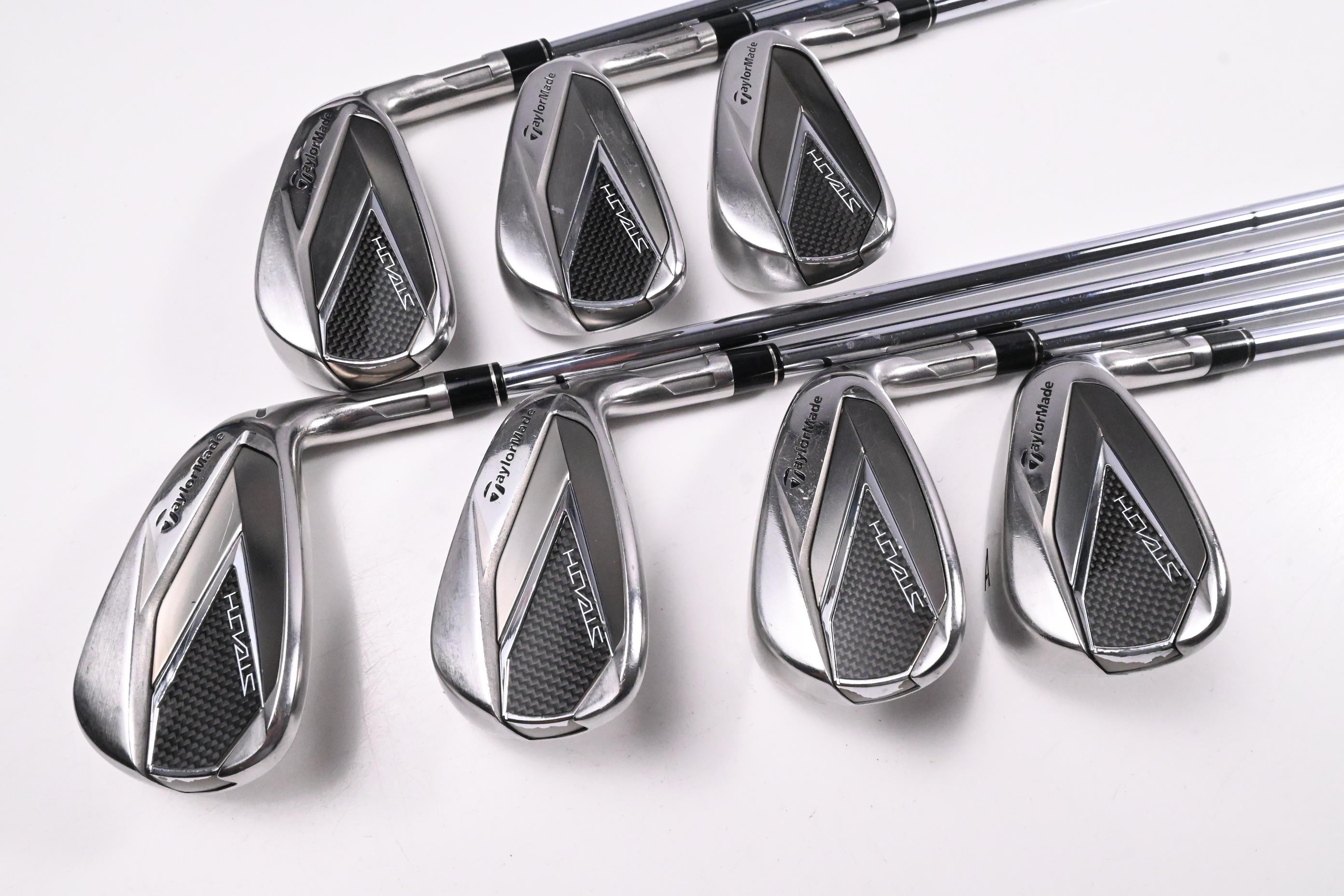 Taylormade Stealth Irons / 5-PW+AW / Regular Flex Elevate MPH 95 Shafts
