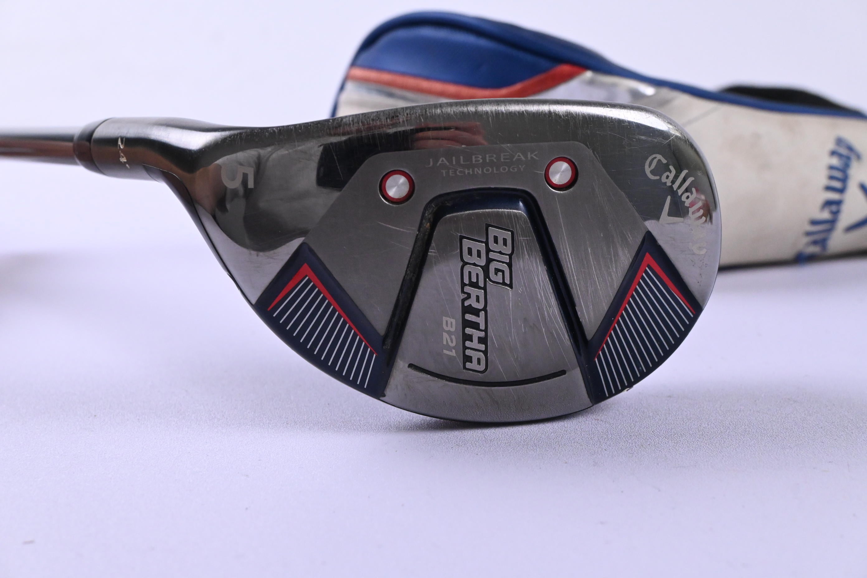 Left Hand Callaway Big Bertha B21 #5 Hybrid / 24 Degree / Regular Flex RCH 65