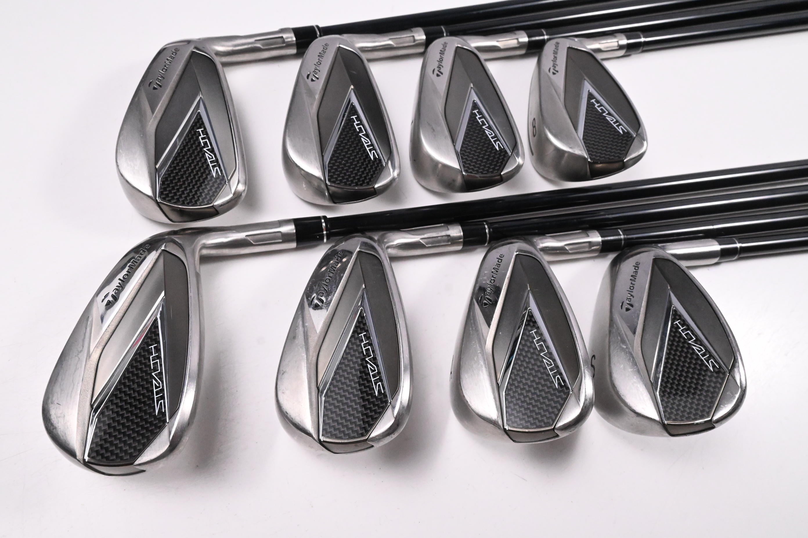 Taylormade Stealth Irons / 5-PW-AW+SW / Senior Flex Fujikura Ventus Red 5 Shafts