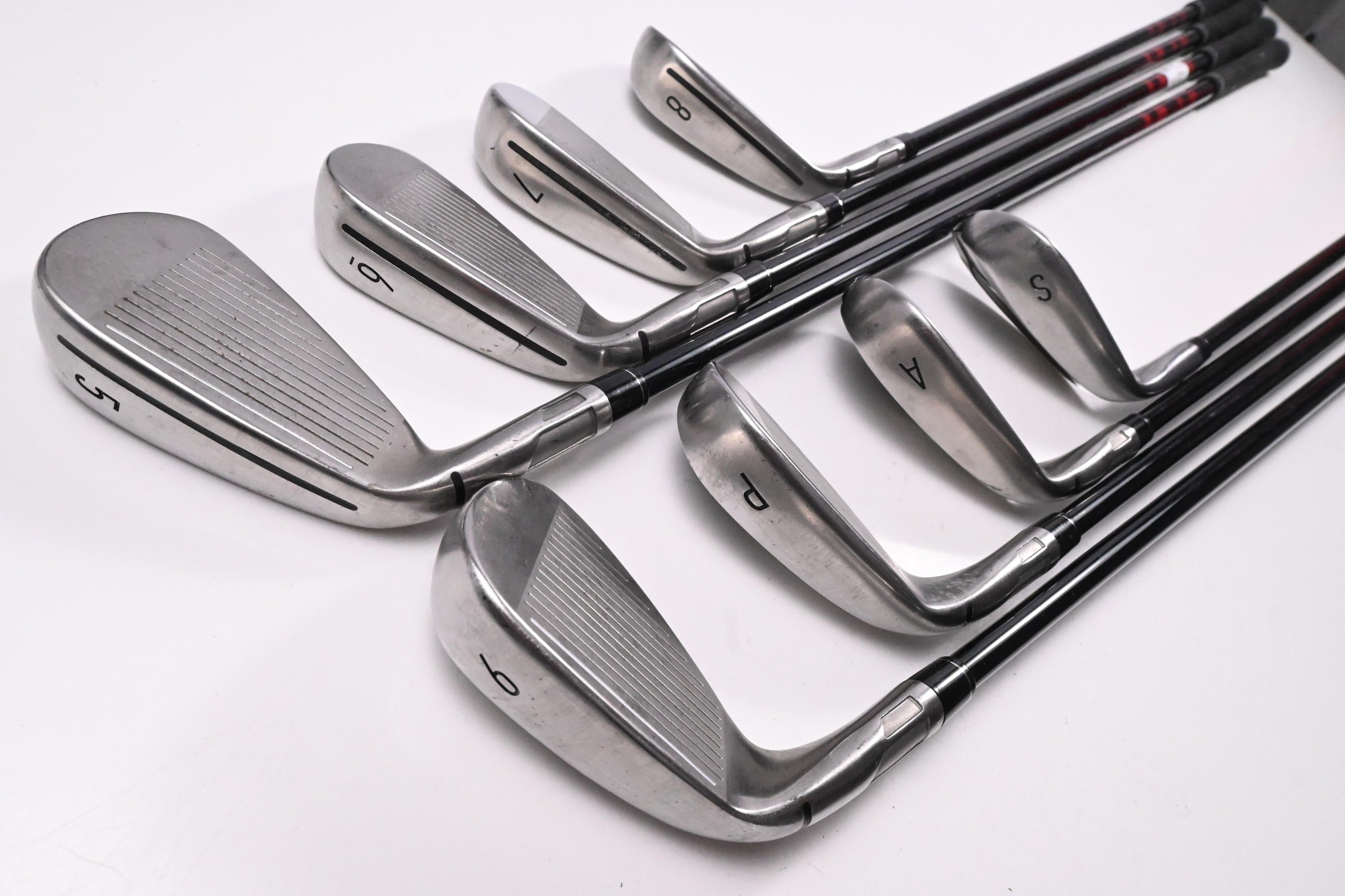 Taylormade Stealth Irons / 5-PW-AW+SW / Senior Flex Fujikura Ventus Red 5 Shafts