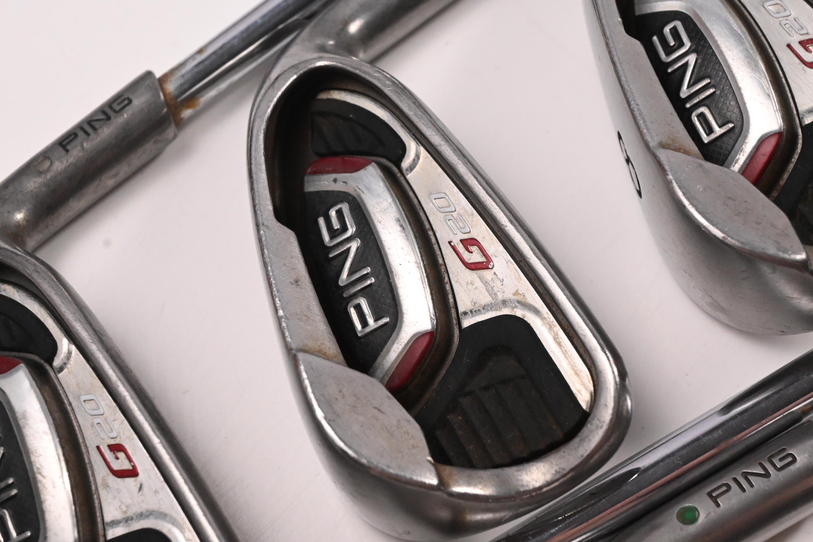 Ping G20 Irons / 6-PW+SW / Green Dot / Regular Flex Ping CFS Shafts