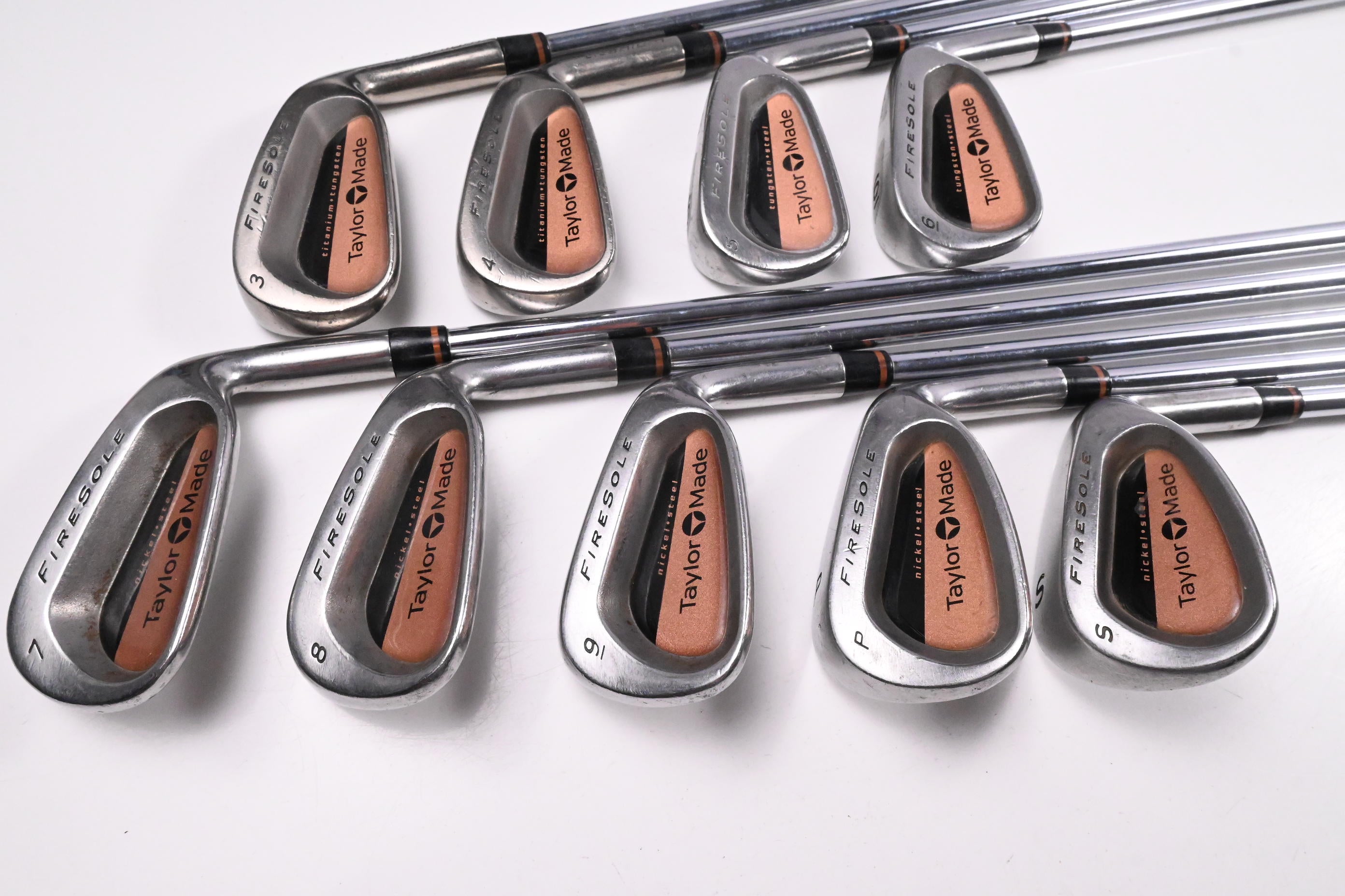 Taylormade Firesole Irons / 3-PW+SW / Regular Flex Rifle Precision 80 Shafts
