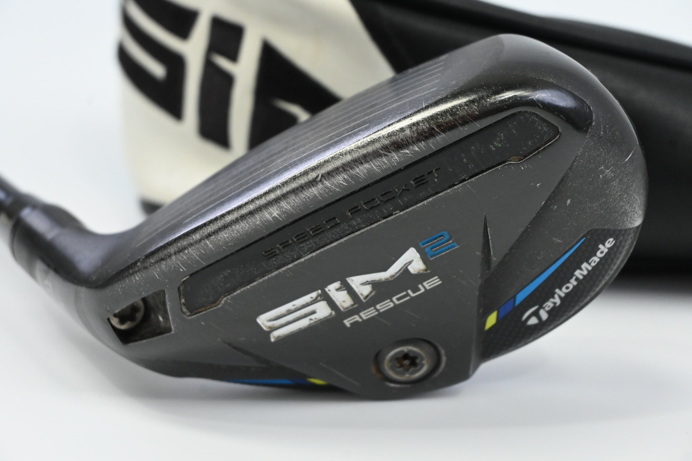 Left Hand Taylormade SIM2 #3 Hybrid / 19.5 Degree / X-Flex HZRDUS Smoke Black 90