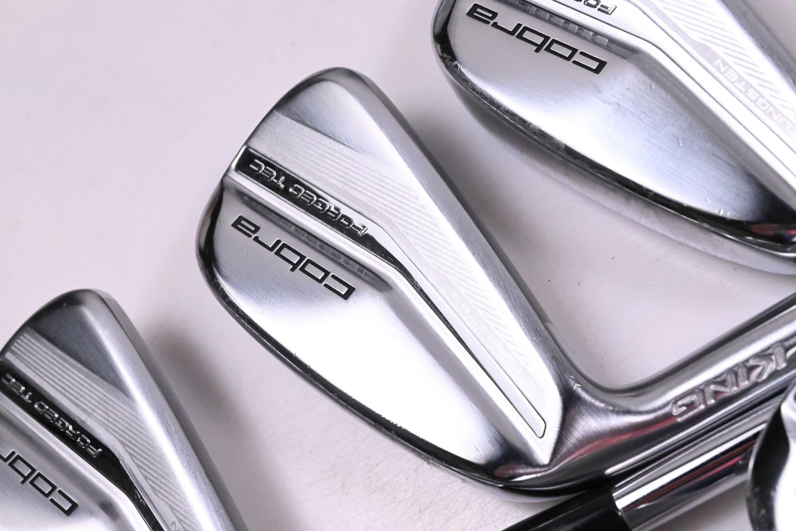 Left Hand Cobra Forged Tec 2022 Irons / 4-PW / Stiff Flex KBS $-Taper Lite