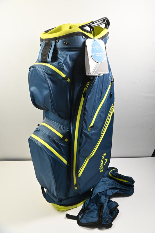 Callaway Chase Dry 14 Cart Bag / 14-Way Divider / Navy, Yellow