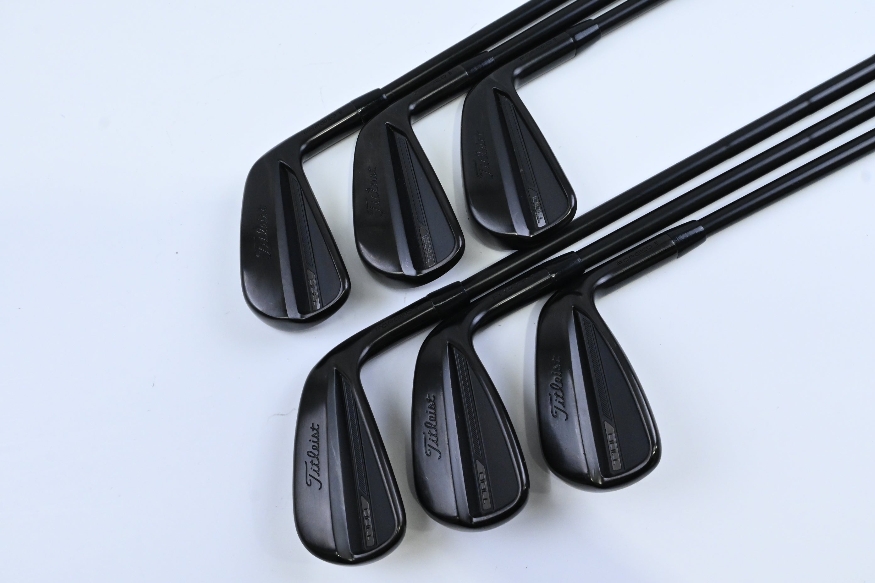 Titleist T100 Black Vapor Irons / 4-9 / X-Flex AMT White X100 Shafts