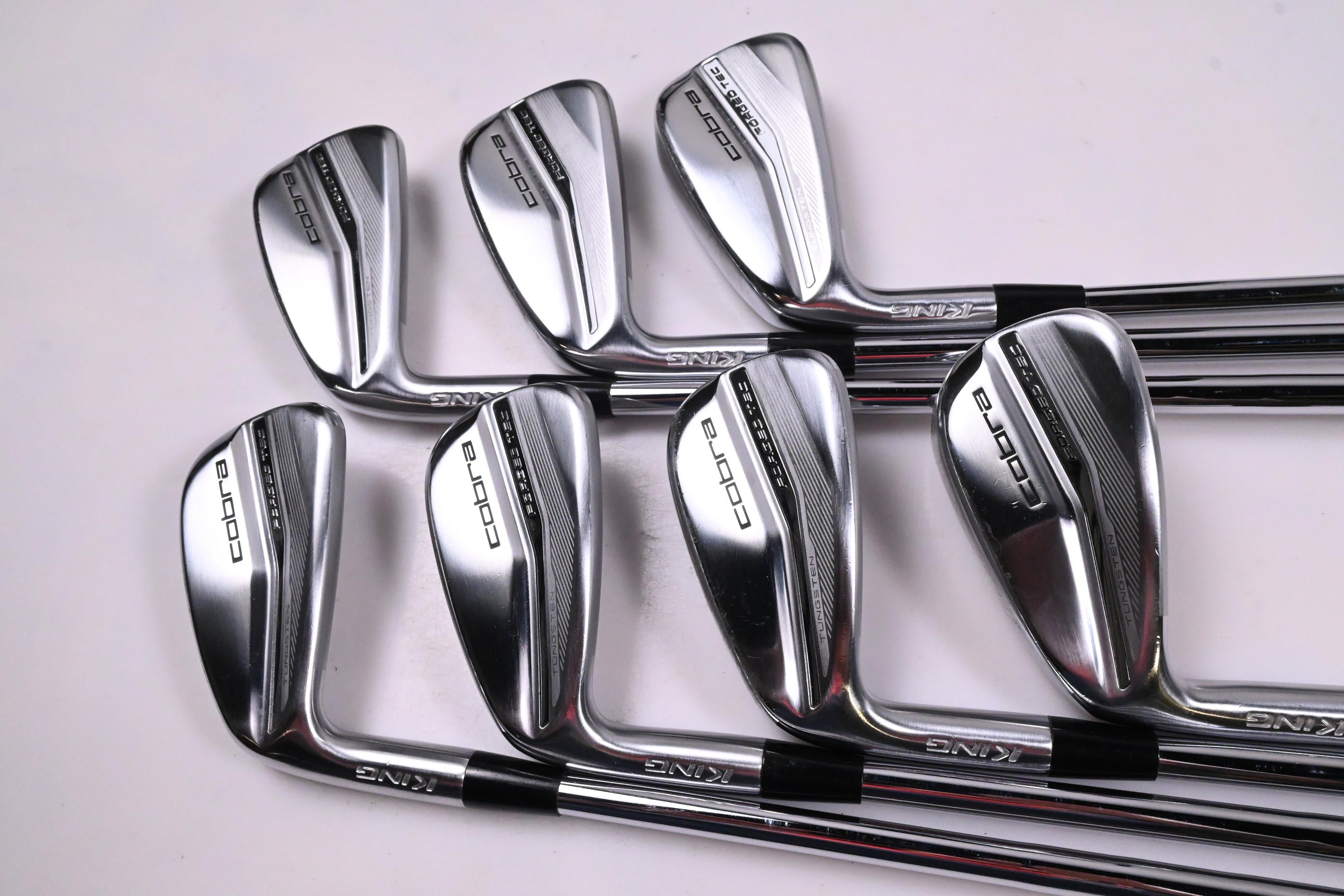 Left Hand Cobra Forged Tec 2022 Irons / 4-PW / Stiff Flex KBS $-Taper Lite