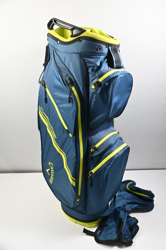 Callaway Chase Dry 14 Cart Bag / 14-Way Divider / Navy, Yellow