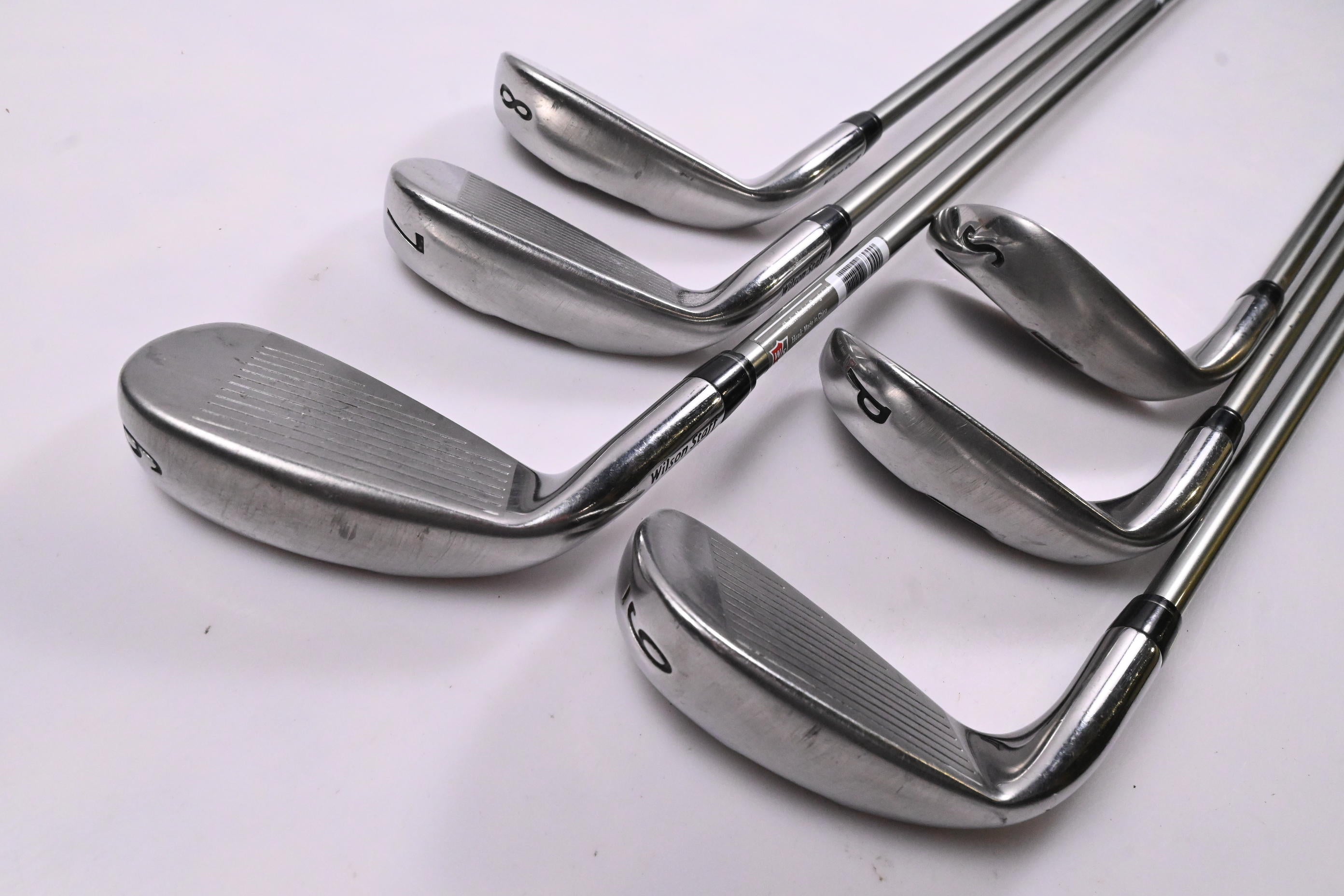 Wilson D350 Irons / 6-PW+SW / Regular Flex UST Elements Chrome 59 Shafts