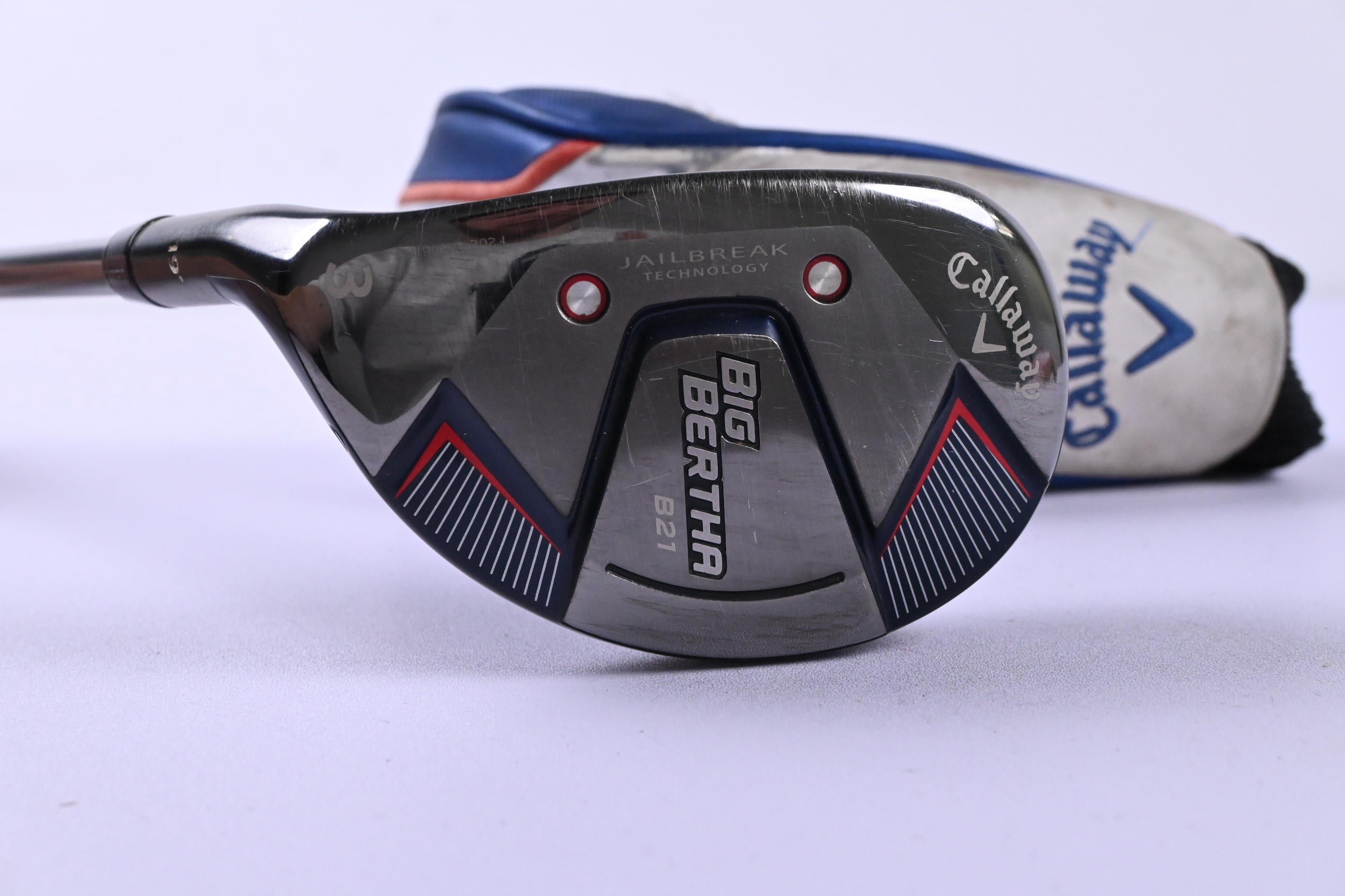 Left Hand Callaway Big Bertha B21 #3 Hybrid / 19 Degree / Regular Flex RCH 65