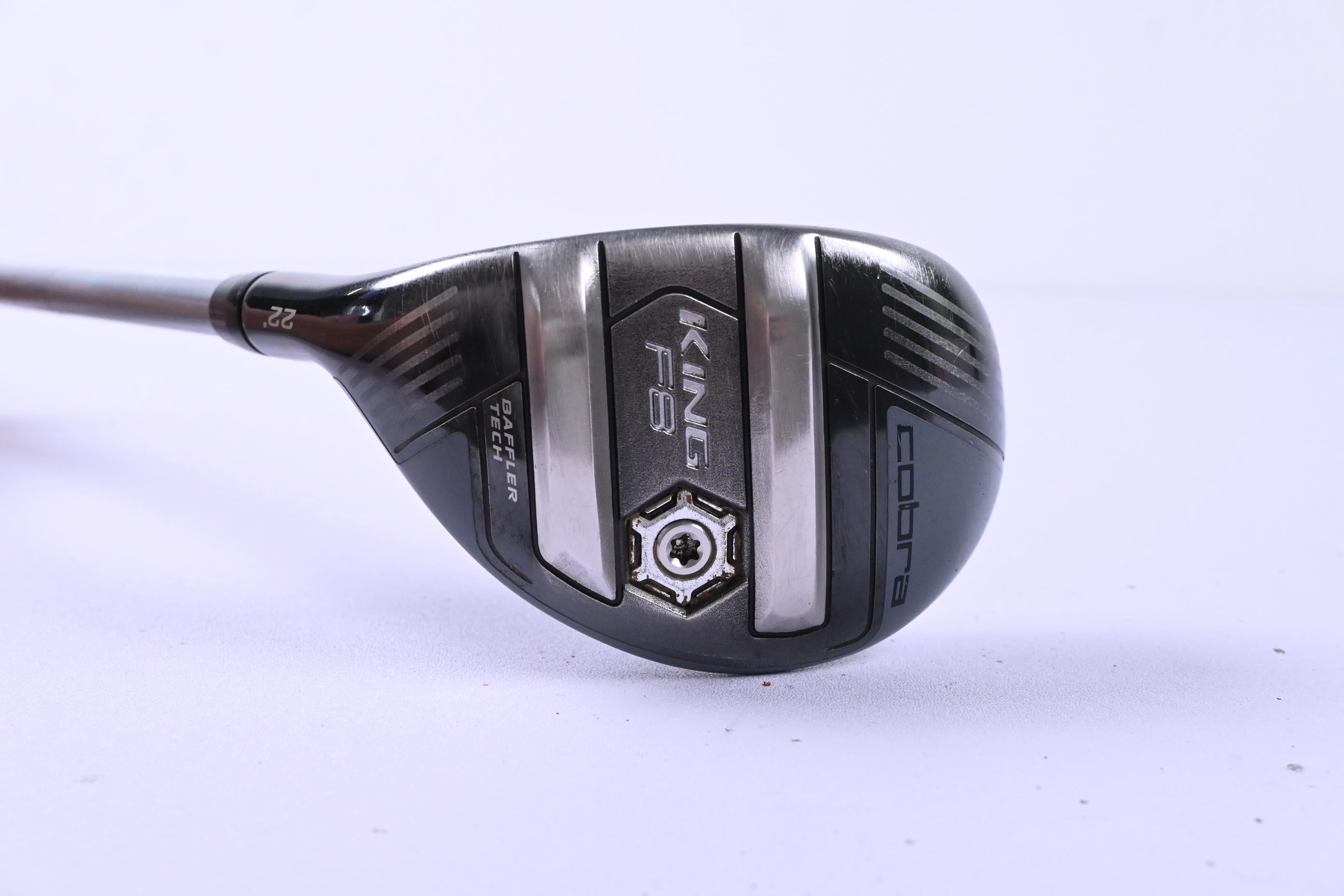Left Hand Cobra King F8 #4 Hybrid / 22 Degree / Senior Flex Aldila Rogue Pro 75