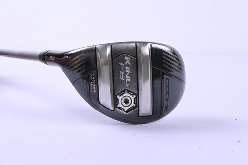Left Hand Cobra King F8 #4 Hybrid / 22 Degree / Senior Flex Aldila Rogue Pro 75