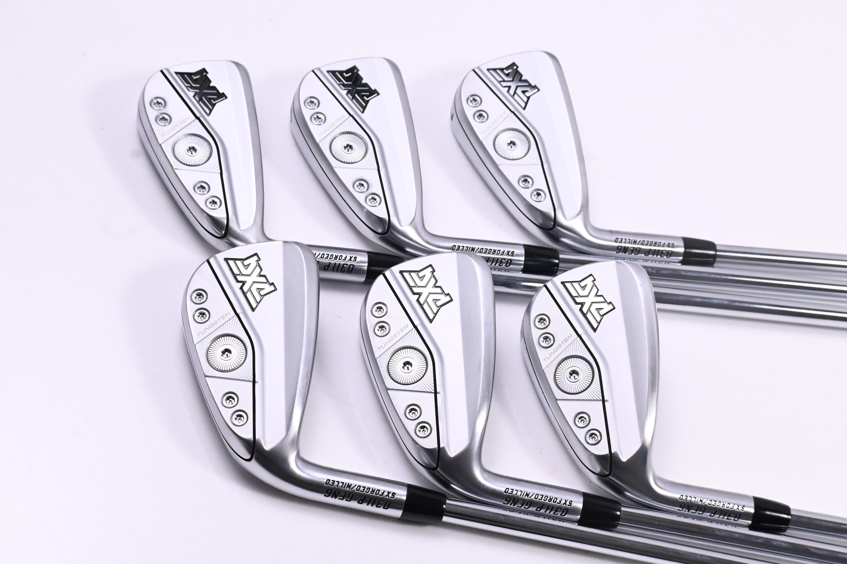 Left Hand PXG 0311 P GEN6 Irons / 5-PW / Stiff Flex Elevate MPH 95 Shafts