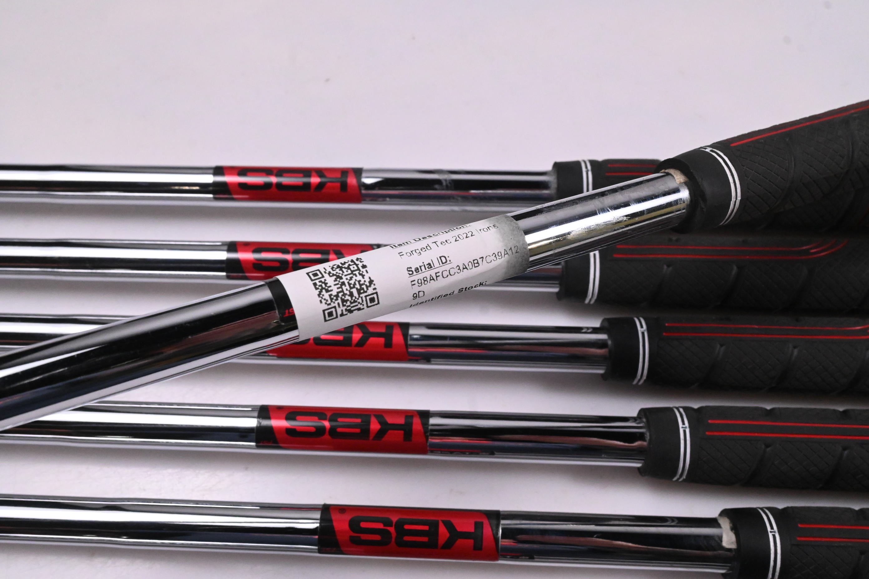 Left Hand Cobra Forged Tec 2022 Irons / 4-PW / Stiff Flex KBS $-Taper Lite