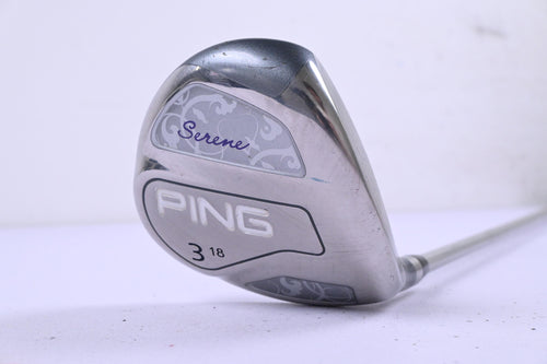 Ladies Ping Serene #3 Wood / 18 Degree / Ladies Flex Ping ULT 210 Lite Shaft