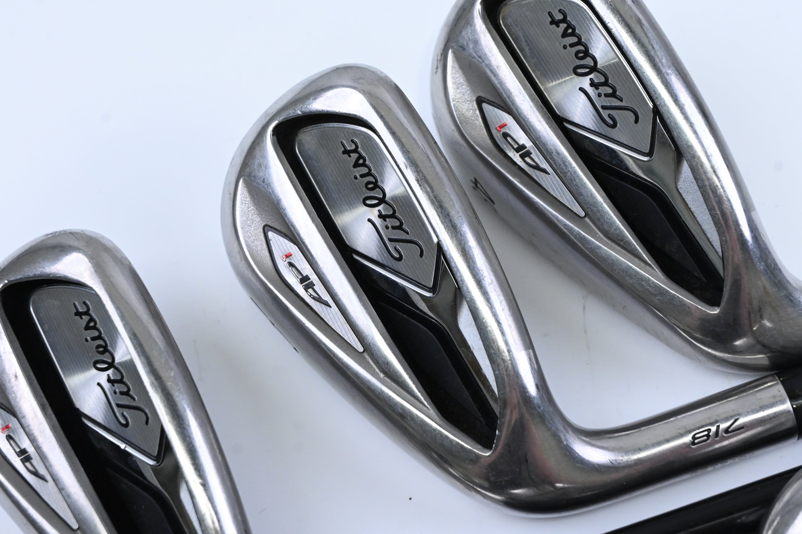 Left Hand Titleist 718 AP1 Irons / 6-PW+48° / Regular Flex Tensei CK Red Shafts