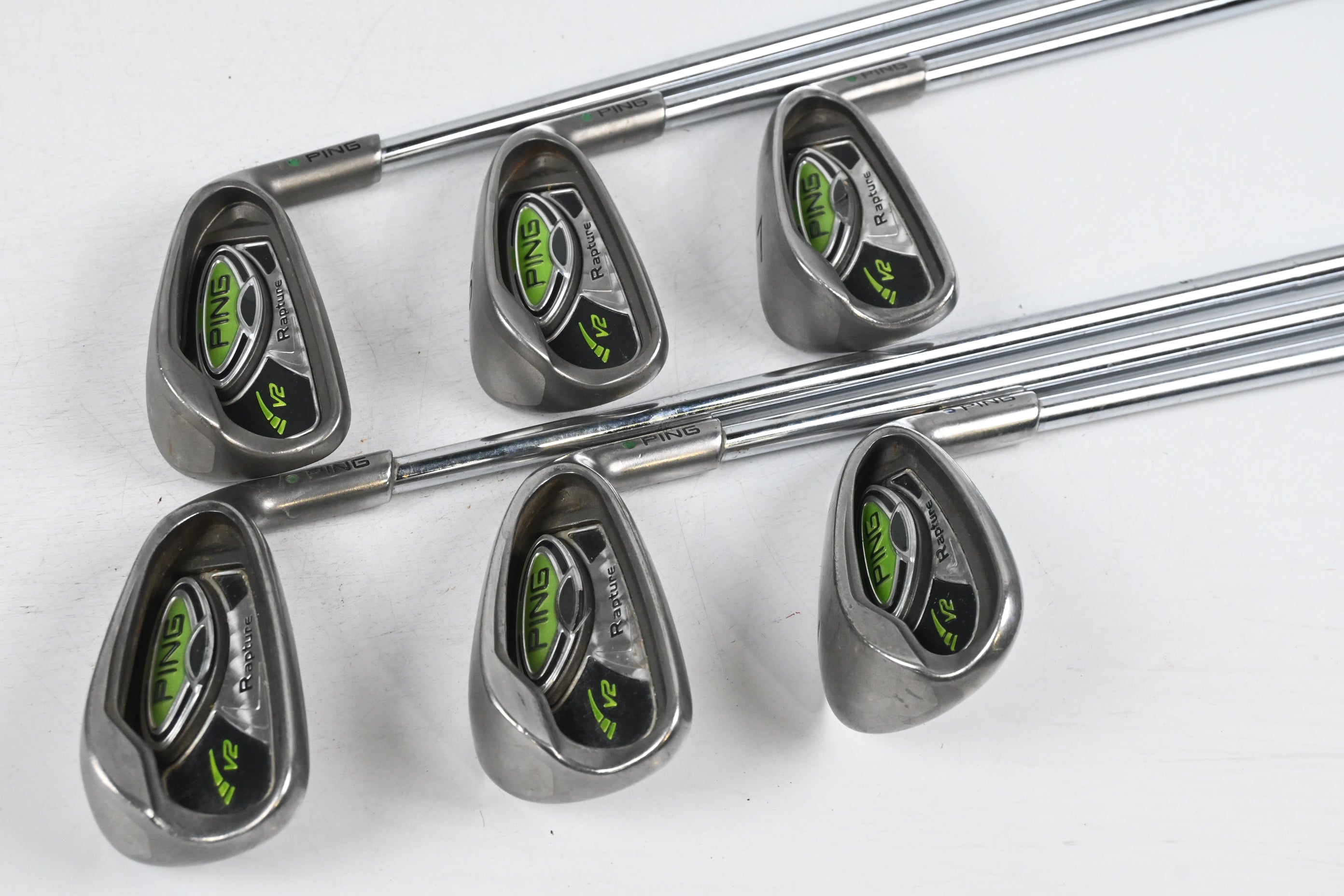 Ping Rapture V2 Irons / 5-9i+LW / Green Dot / Regular Flex Ping AWT Shafts