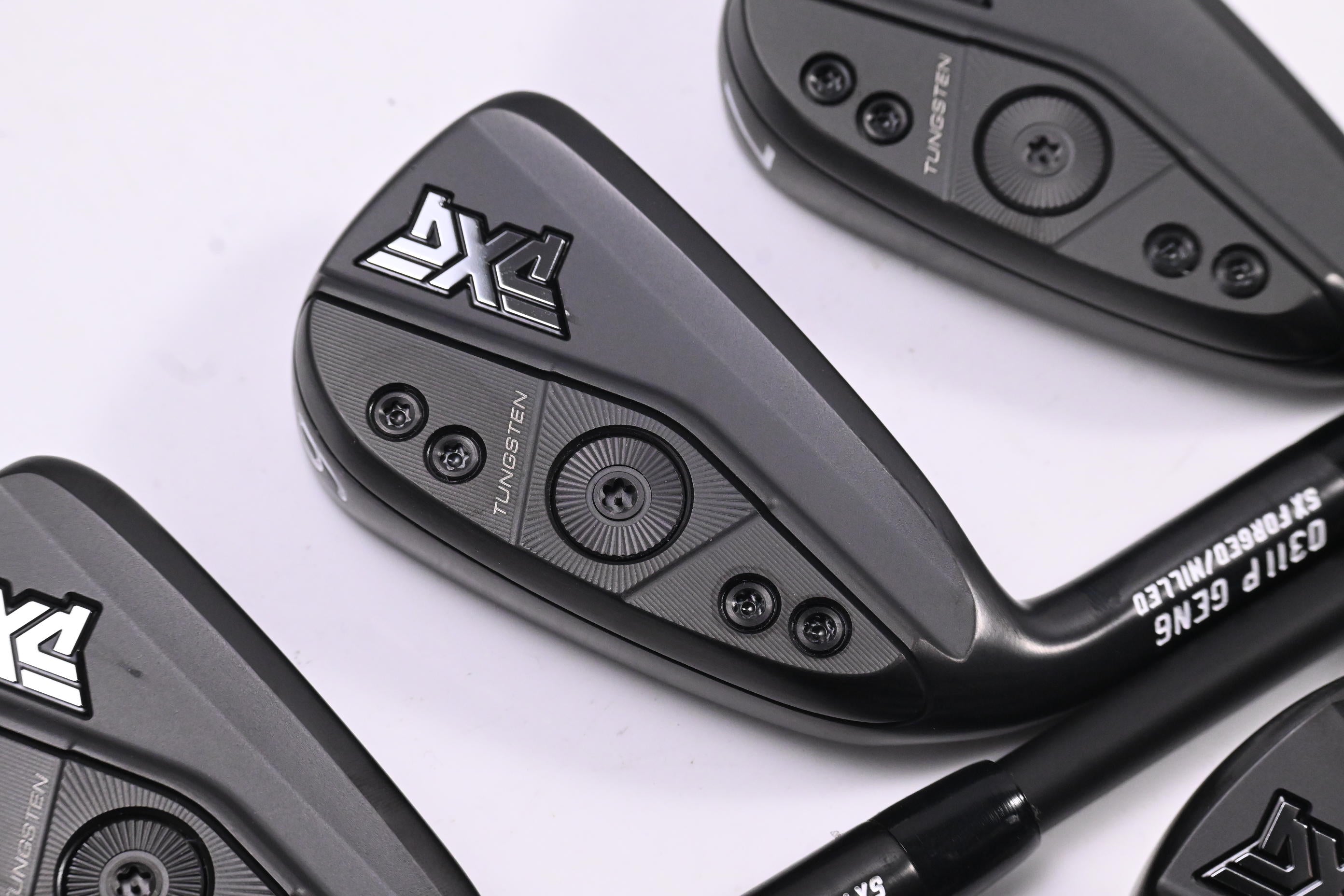 Left Hand PXG 0311 P GEN6 Irons / 5-PW / Stiff Flex MMT 80 Shafts