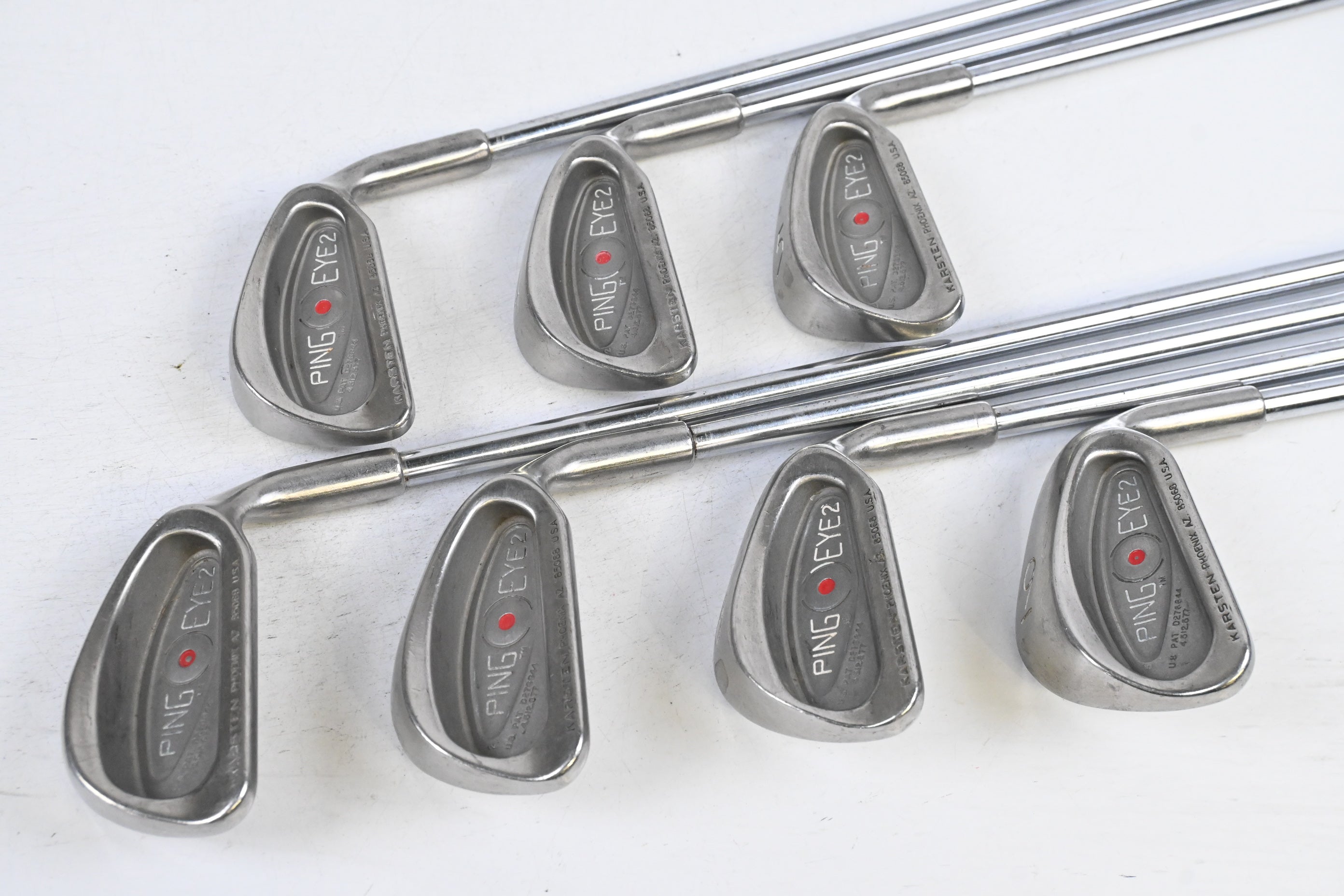 Ping Eye 2 Irons / 3-9i / Red Dot / Regular Flex Ping Karsten Shafts