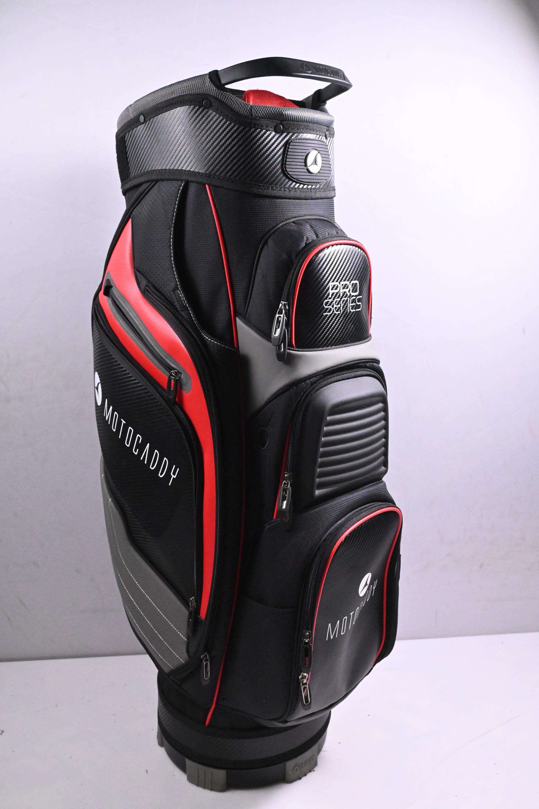 Motocaddy Pro Series Cart Bag / 14-Way Divider / Black, Red