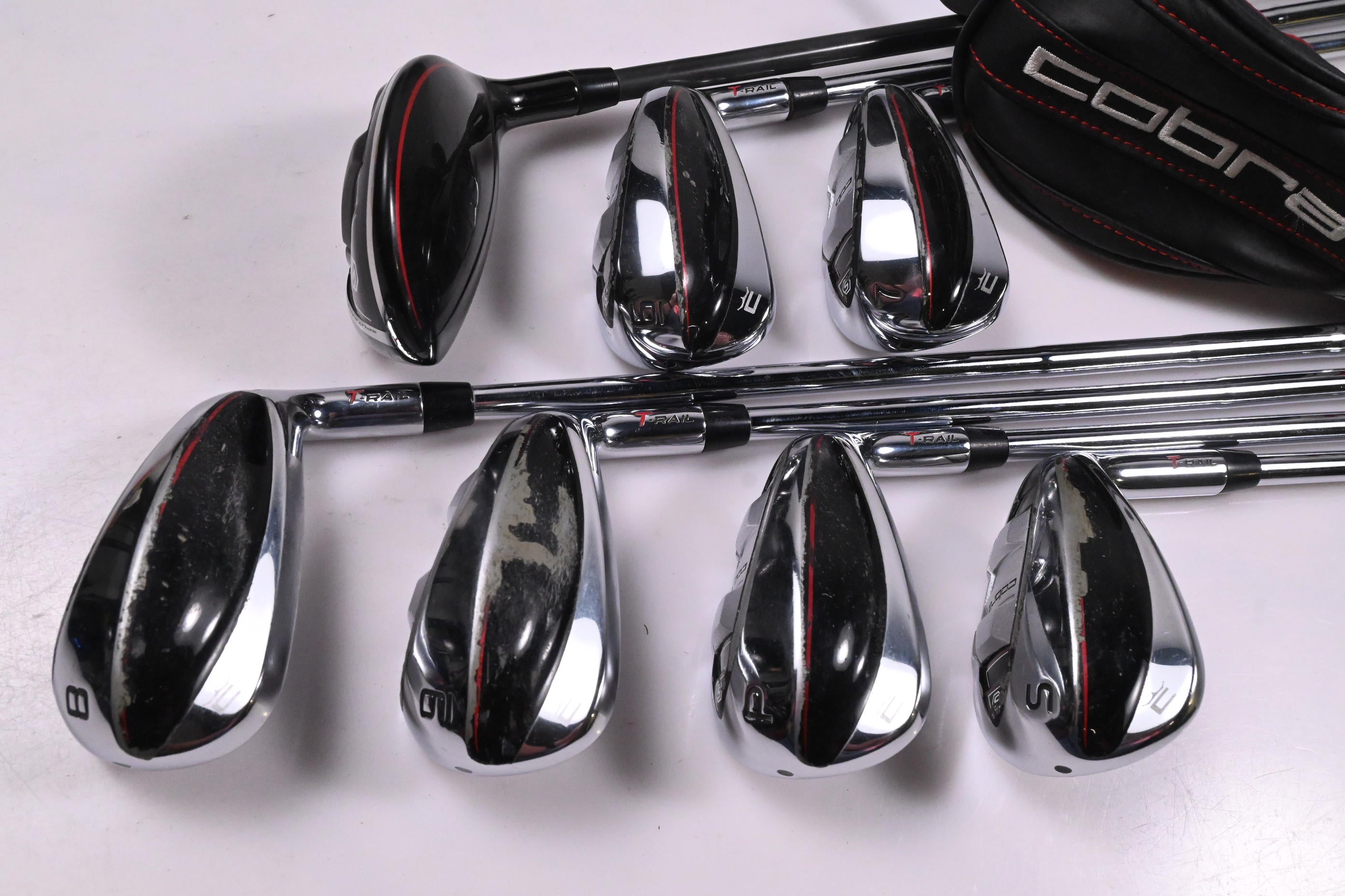 Cobra T-Rail Hybrid Combo Irons / 5H+6-PW+SW / Regular Flex Cobra Shafts