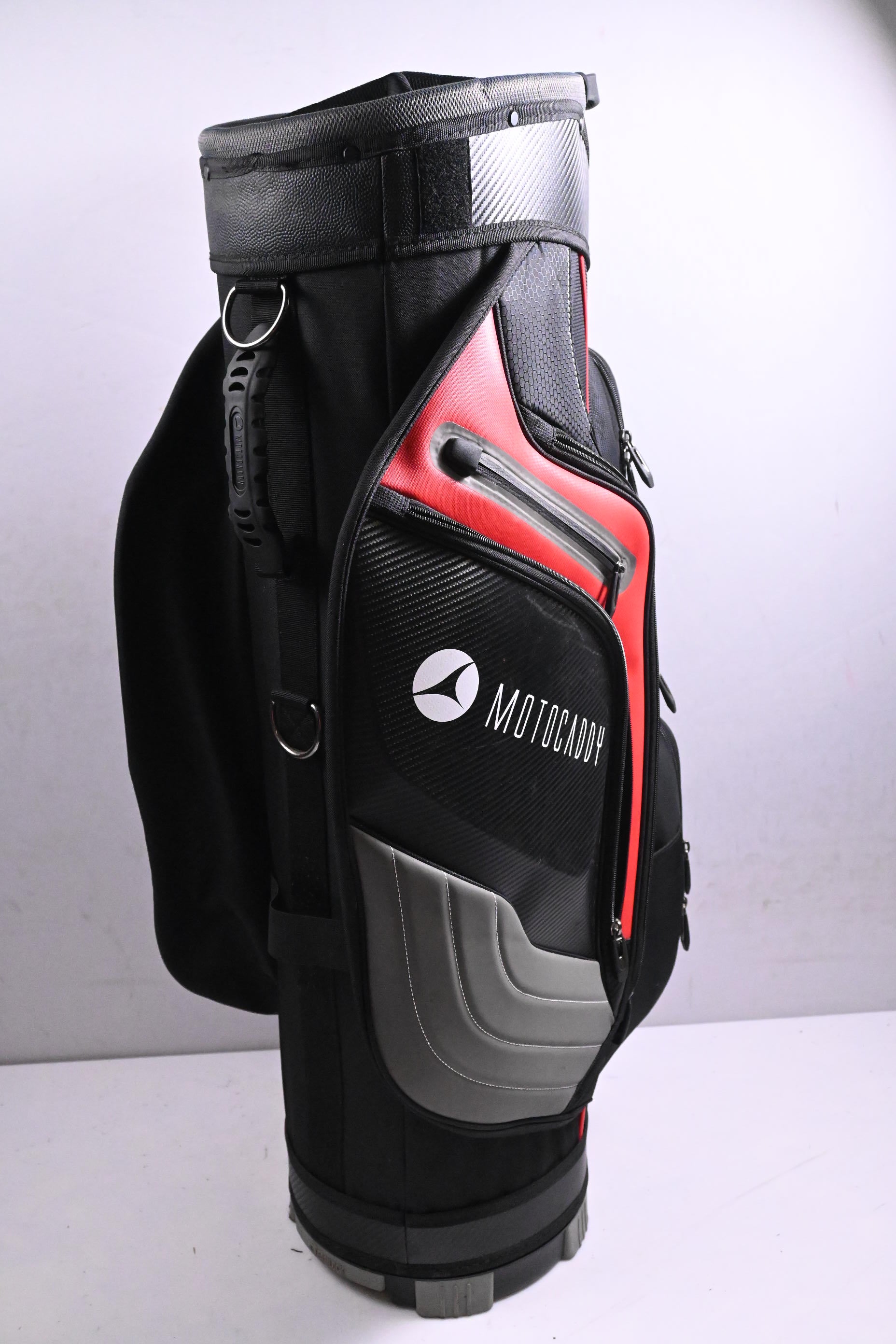 Motocaddy Pro Series Cart Bag / 14-Way Divider / Black, Red