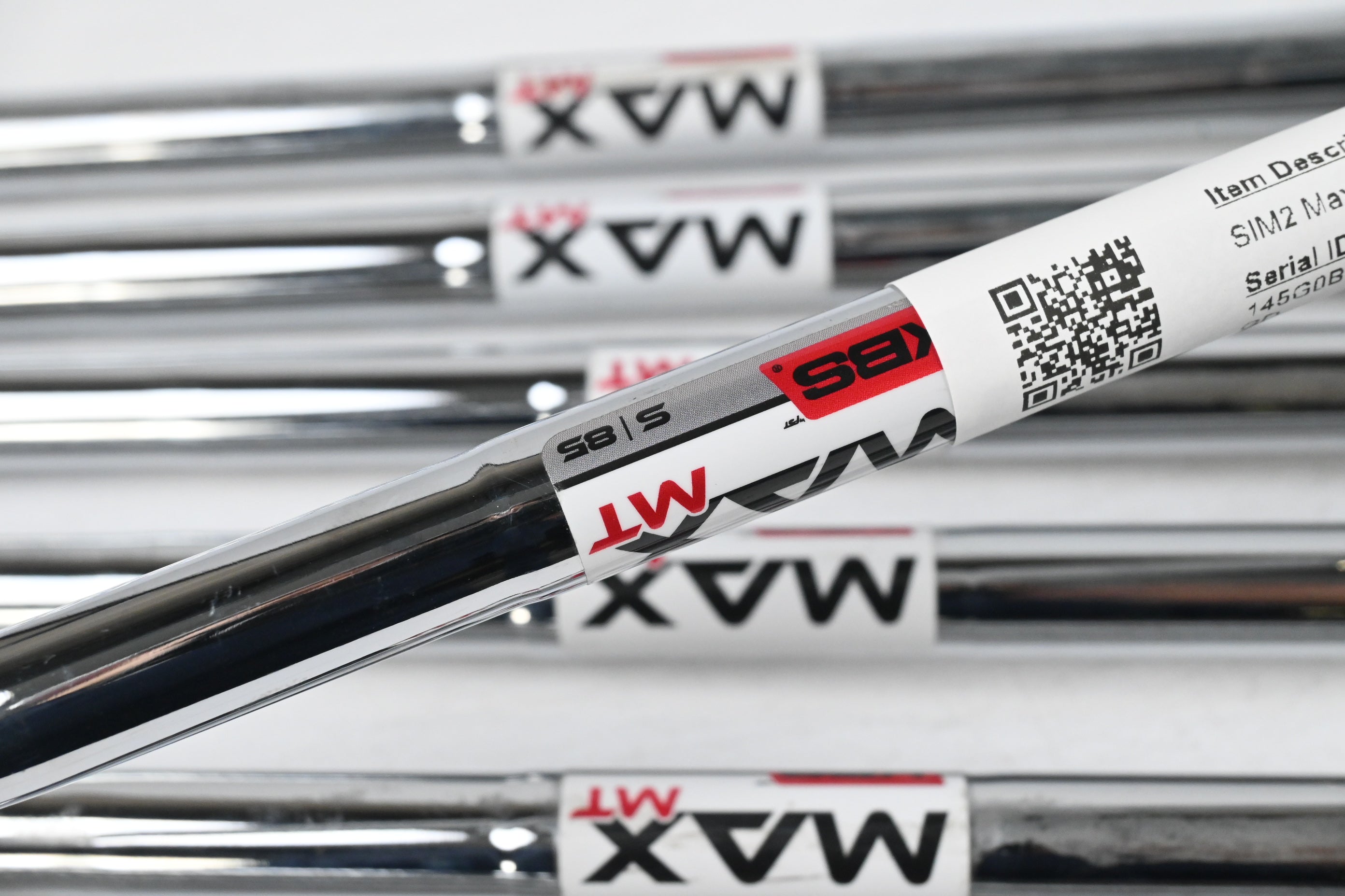 Taylormade SIM2 Max Irons / 4-PW / Stiff Flex KBS MAX MT 85 Shafts