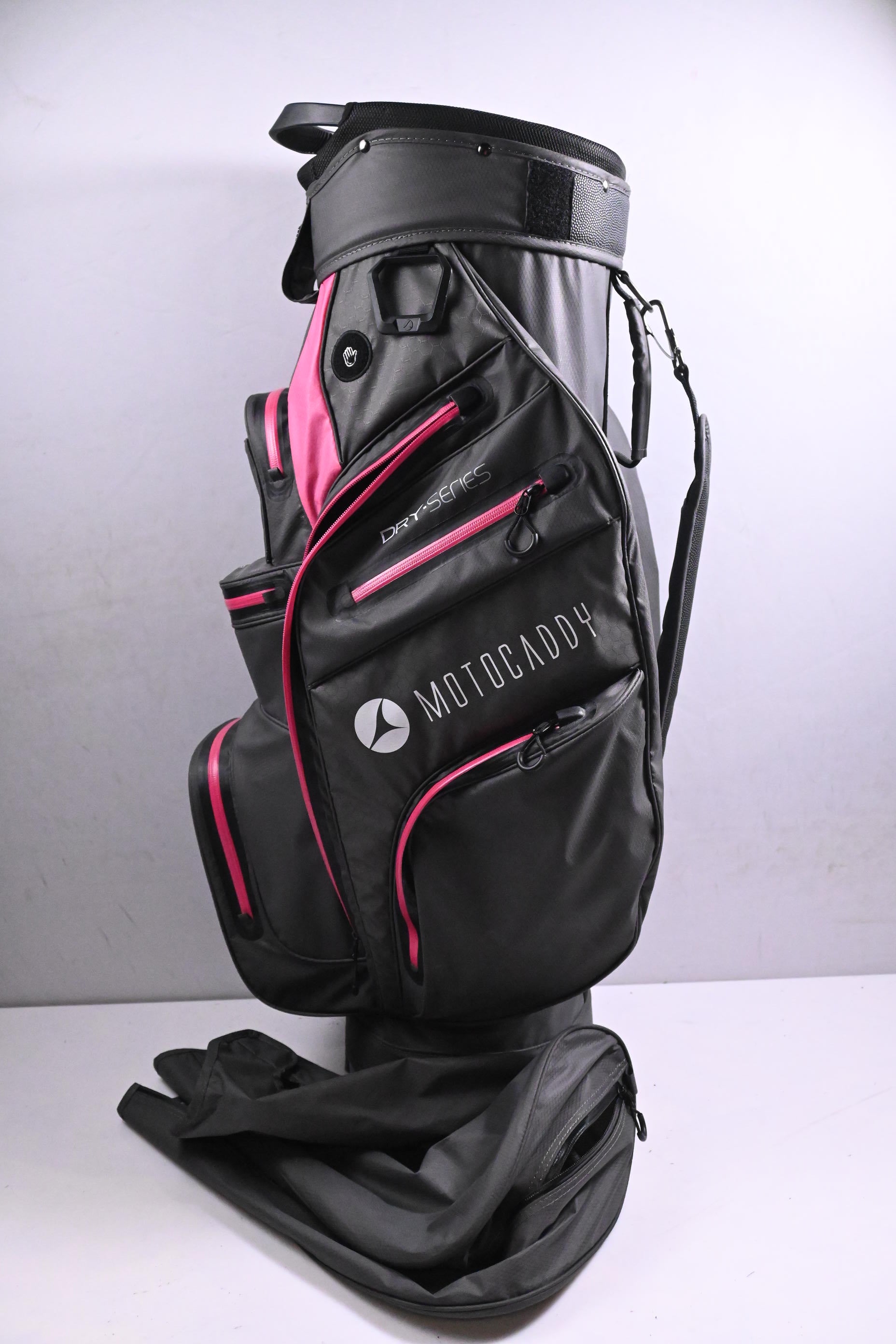 Motocaddy Dry Series Cart Bag / 14-Way Divider / Grey, Pink