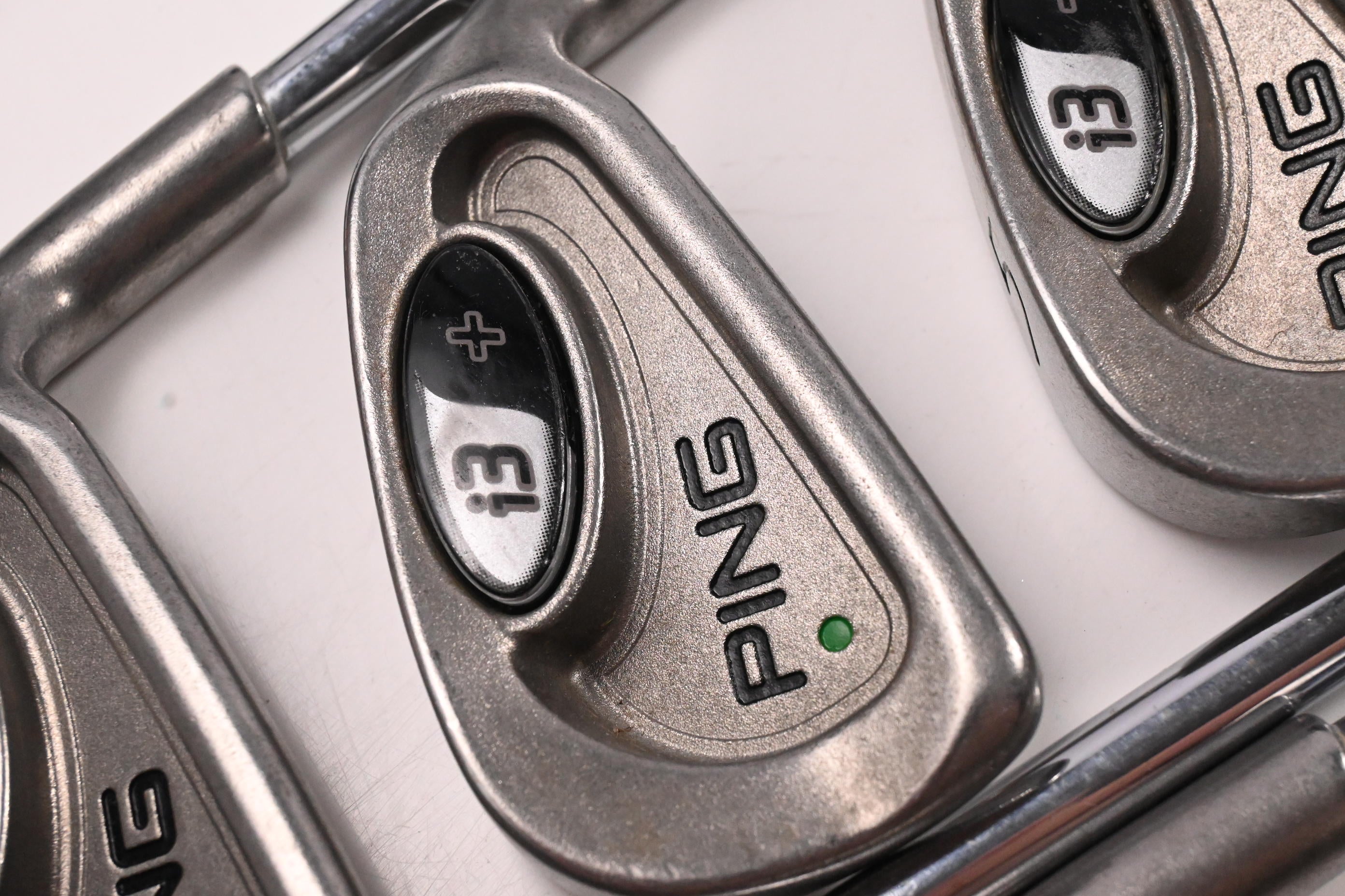 Ping i3+ Irons / 3-9i / Green Dot / Stiff Flex Ping Steel Shafts