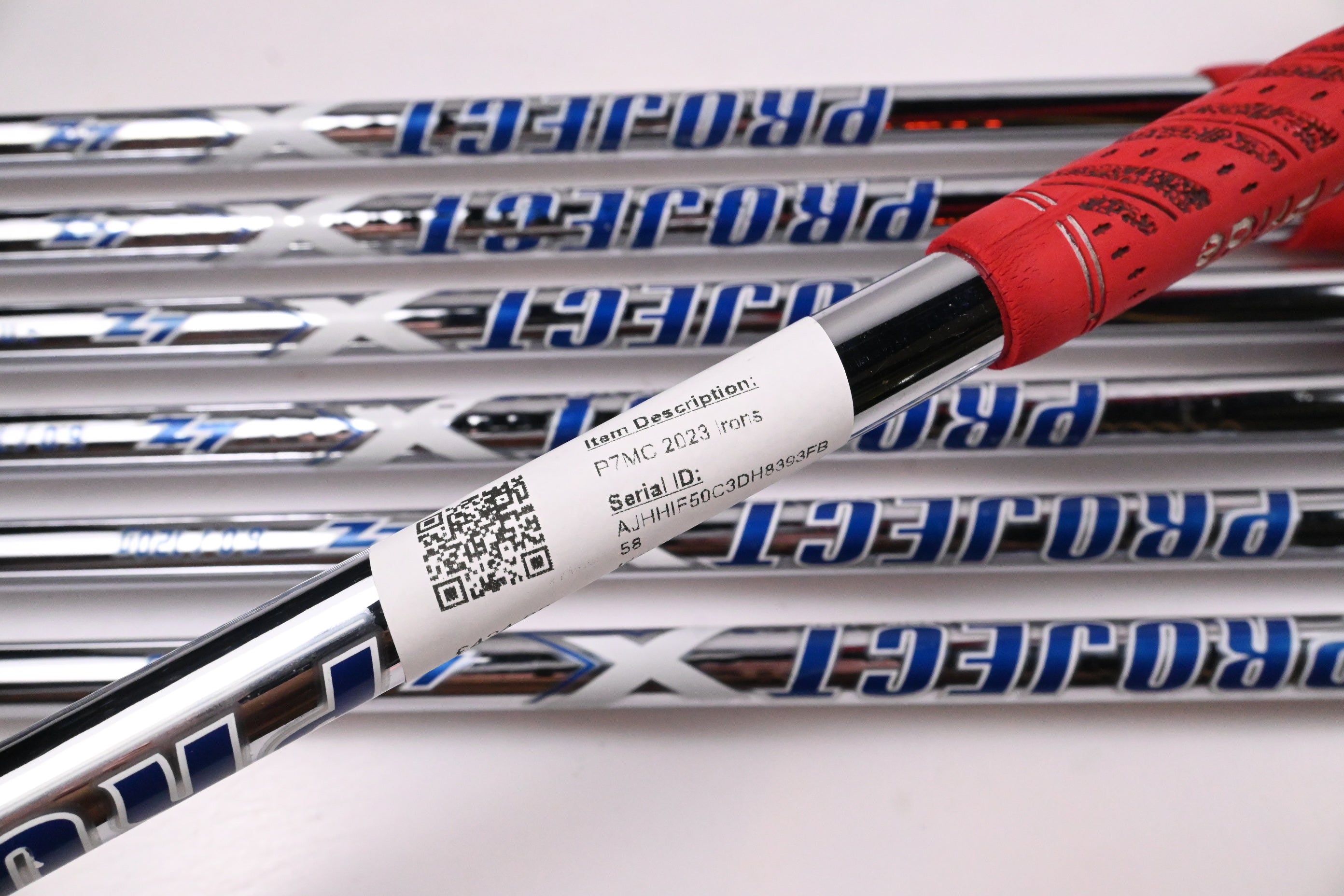 Taylormade P7MC 2023 Irons / 4-PW / Stiff Flex Project X LZ 120 Shafts