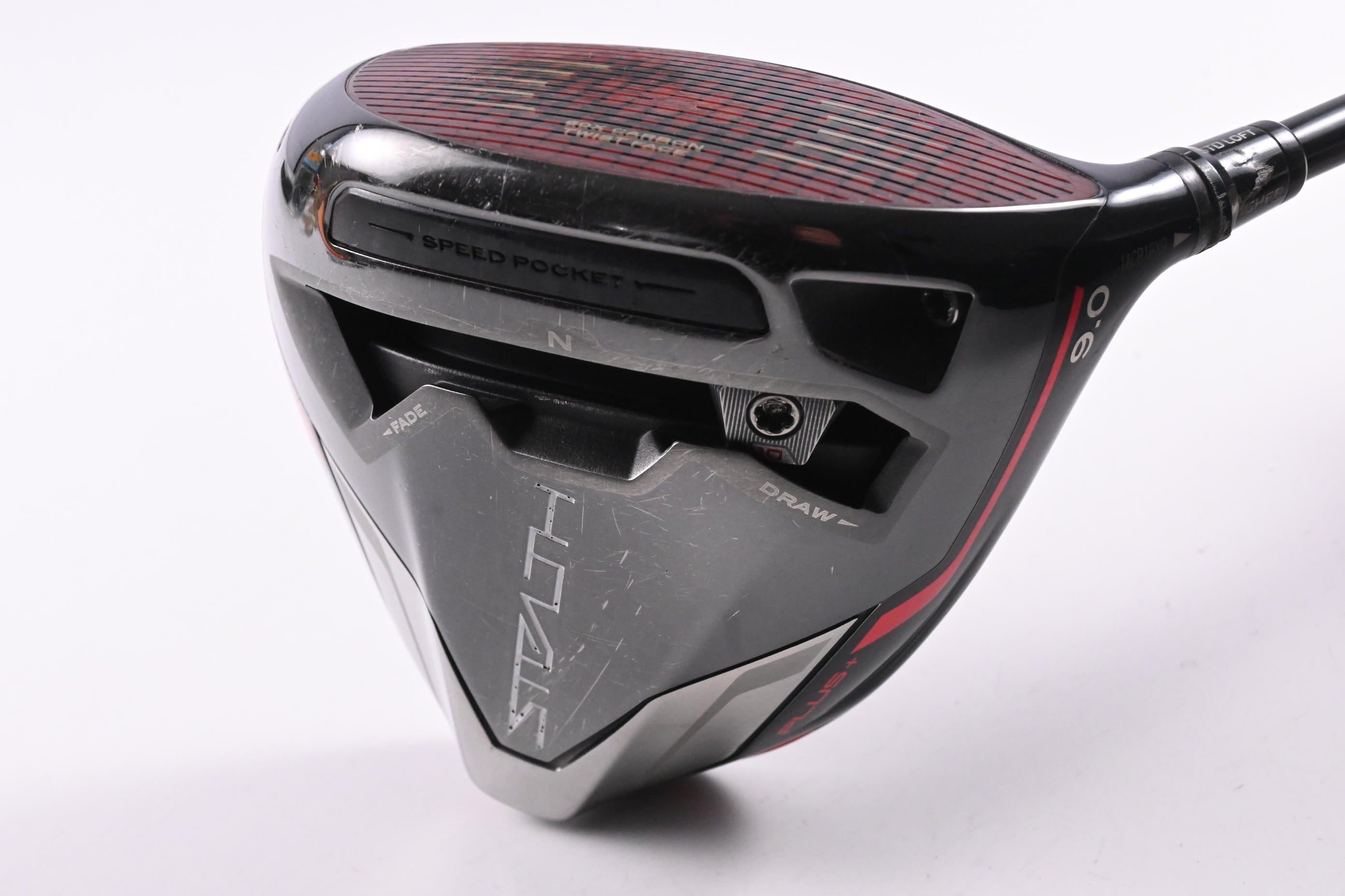 Taylormade Stealth Plus Driver / 9 Degree / Stiff Flex HZRDUS Smoke Red RDX 60
