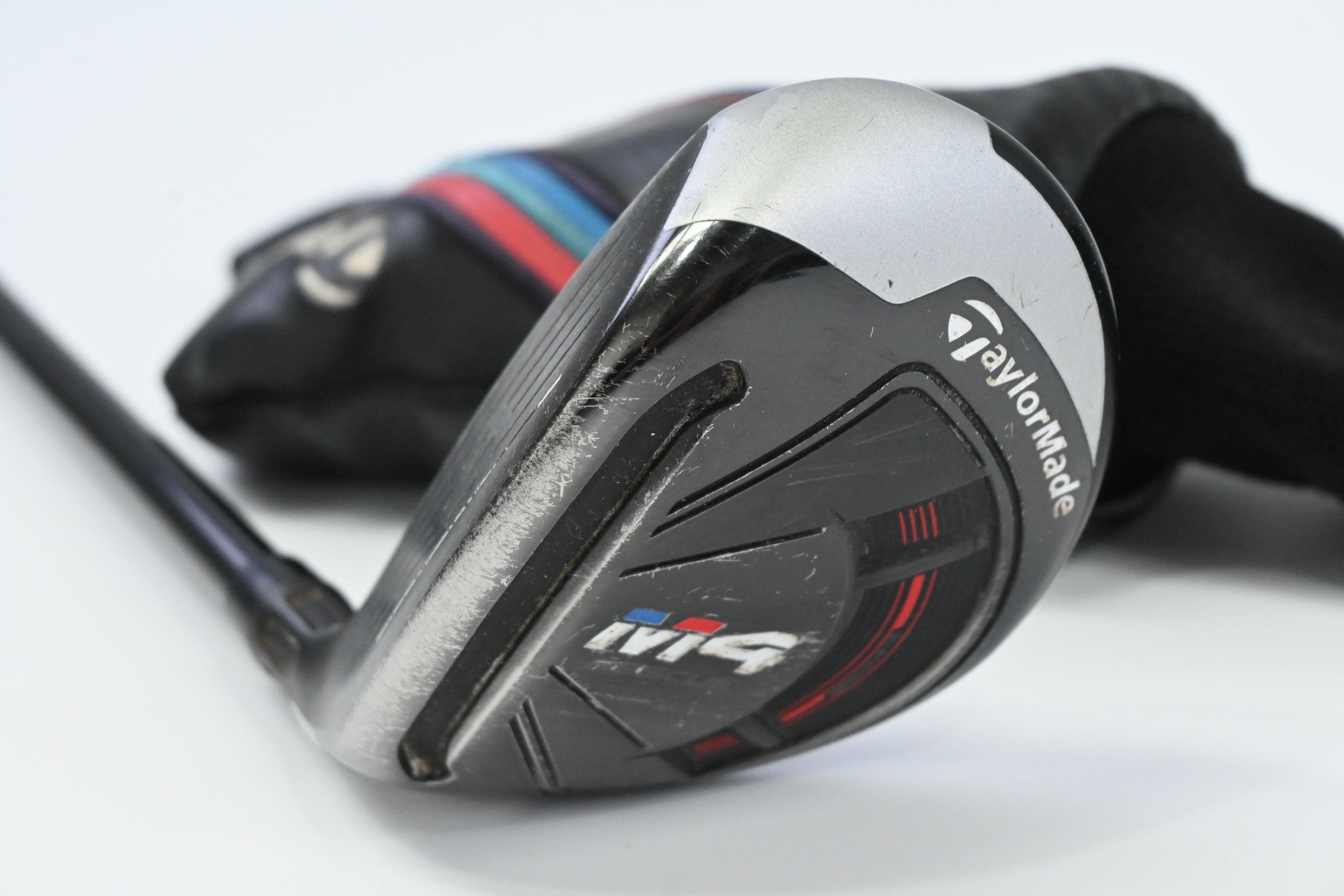 Left Hand Taylormade M4 #4 Hybrid / 22 Degree / Regular Flex Fujikura Atmos Red