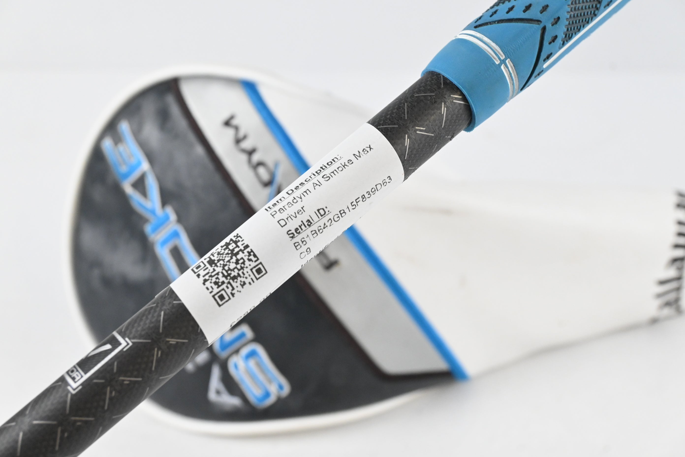 Callaway Paradym Ai Smoke Max Driver / 9 Degree / Stiff Flex Tensei AV Blue 65