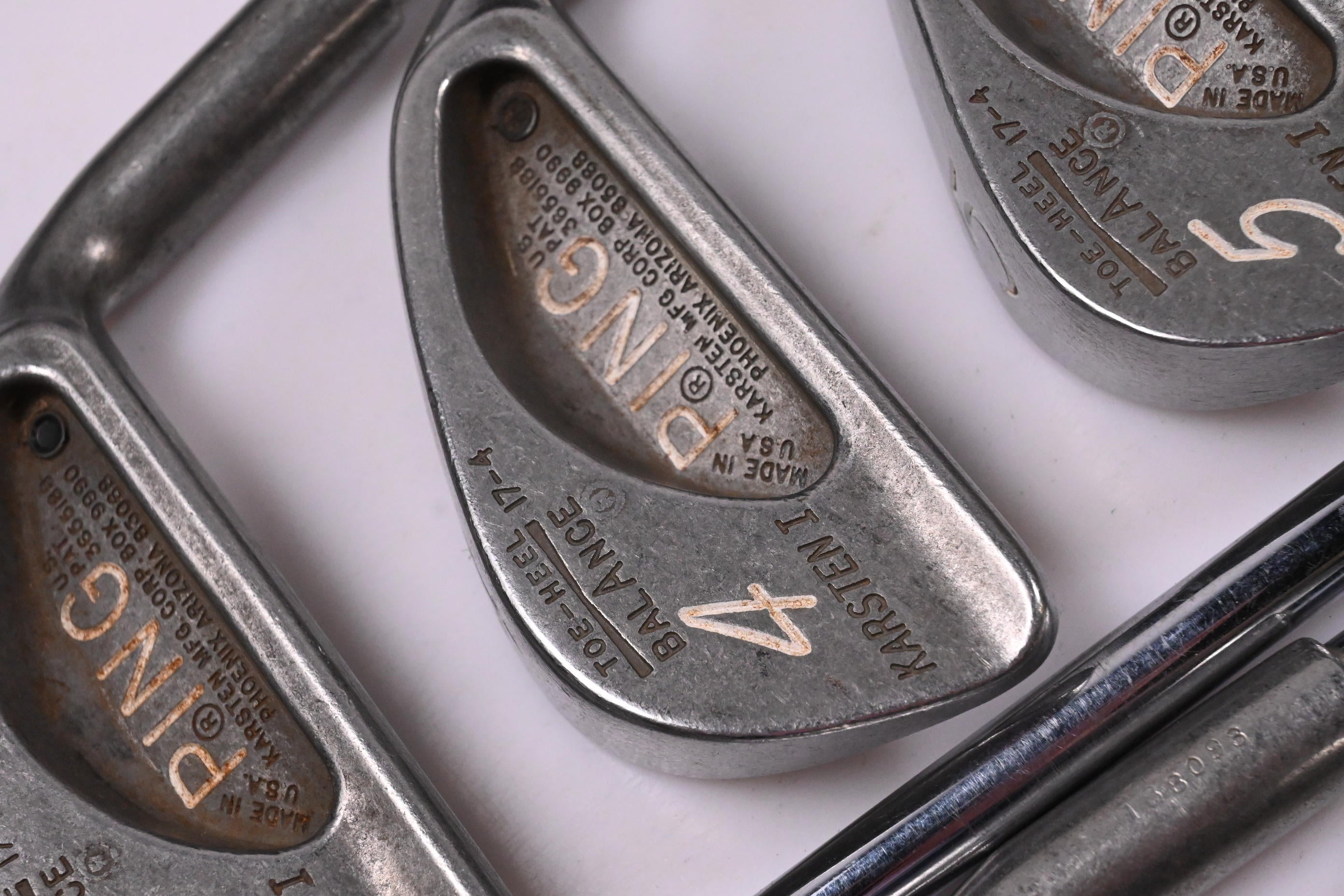Ping Karsten I Irons / 3-PW+SW / Black Dot / Stiff Flex Ping Shafts