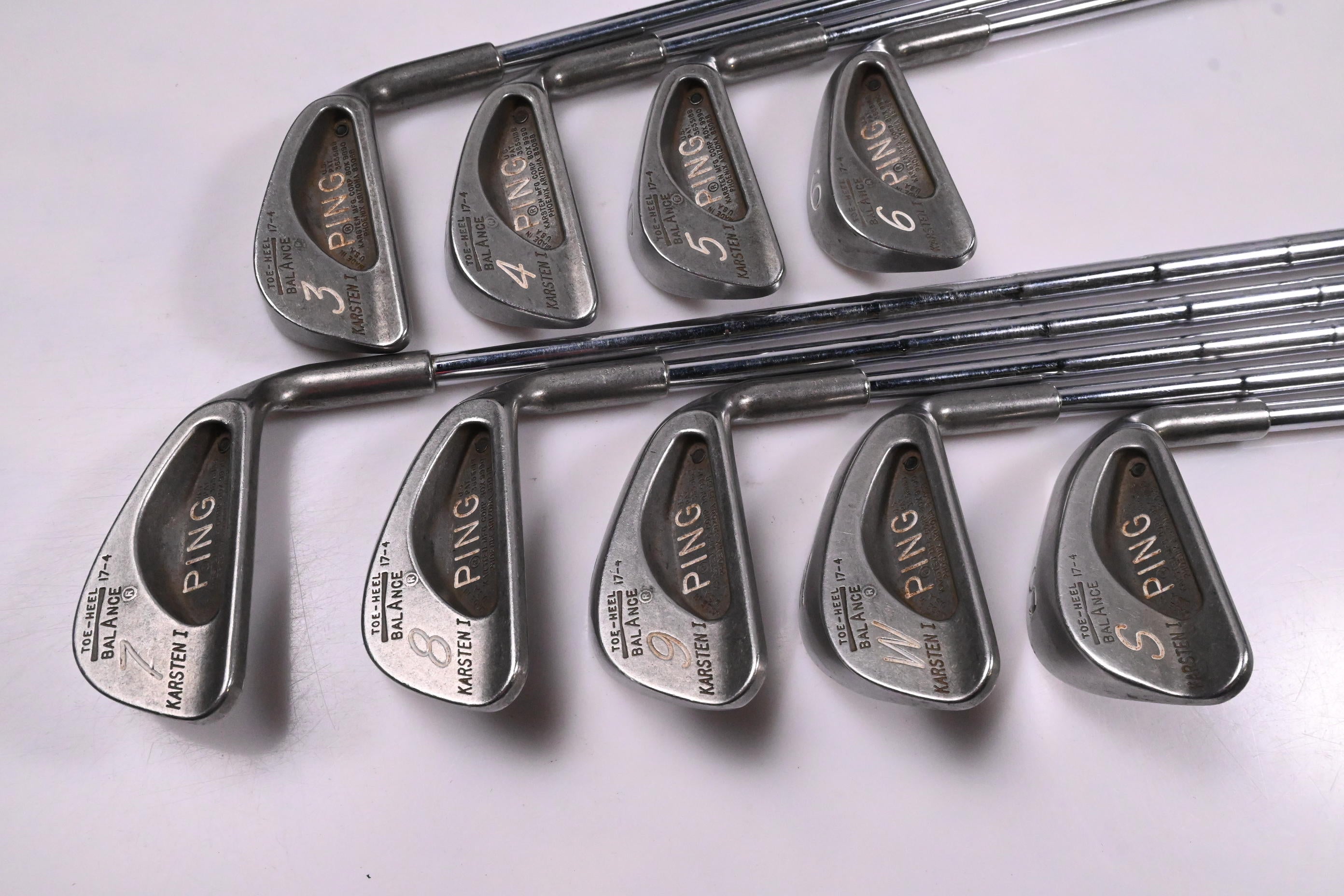 Ping Karsten I Irons / 3-PW+SW / Black Dot / Stiff Flex Ping Shafts