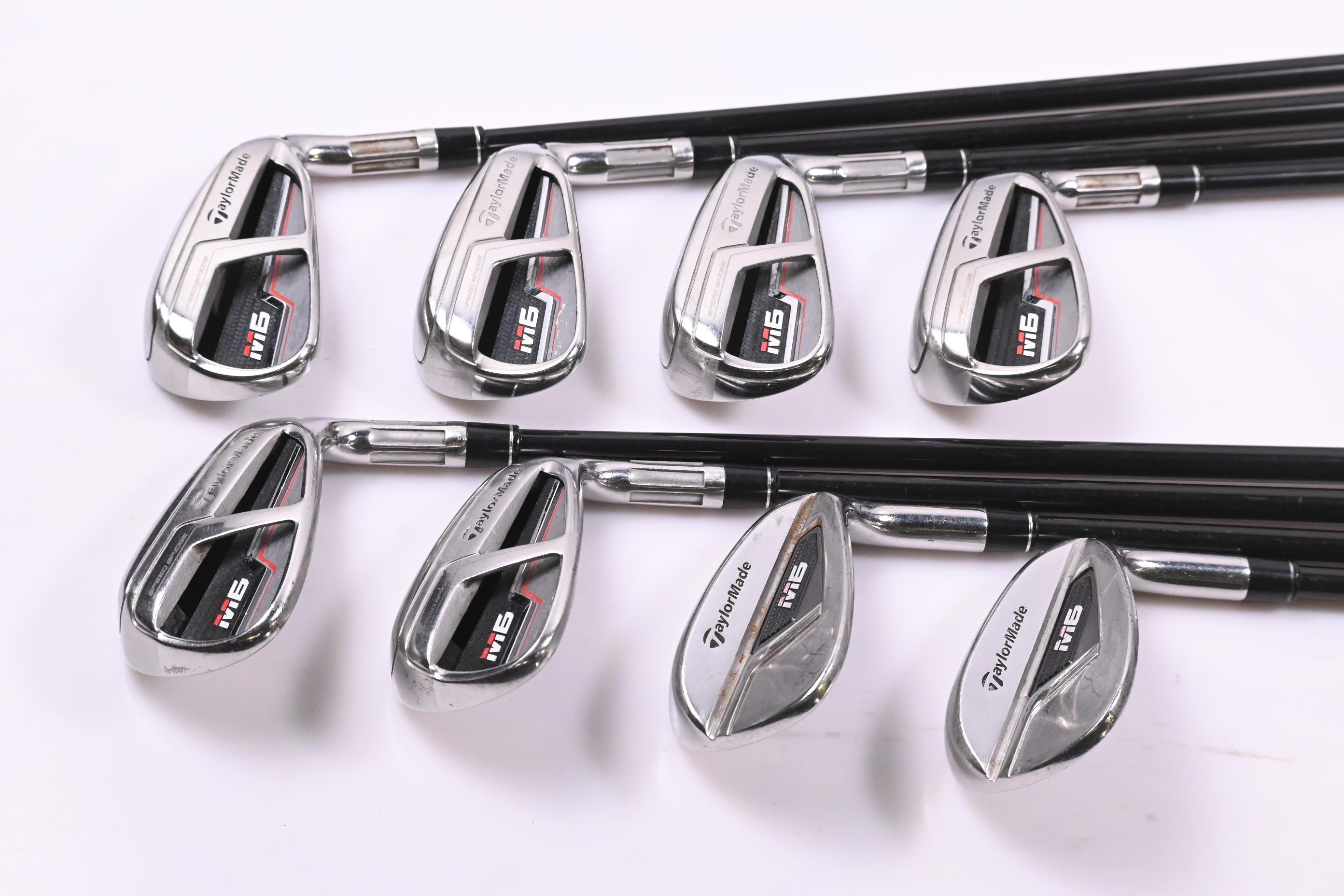 Taylormade M6 Irons / 5-PW+GW+SW / Regular Flex Fujikura Atmos Orange 6