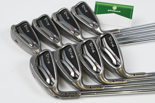 Left Hand Ping G25 Irons / 4-PW+SW / Black Dot / Regular Flex Ping CFS Shafts