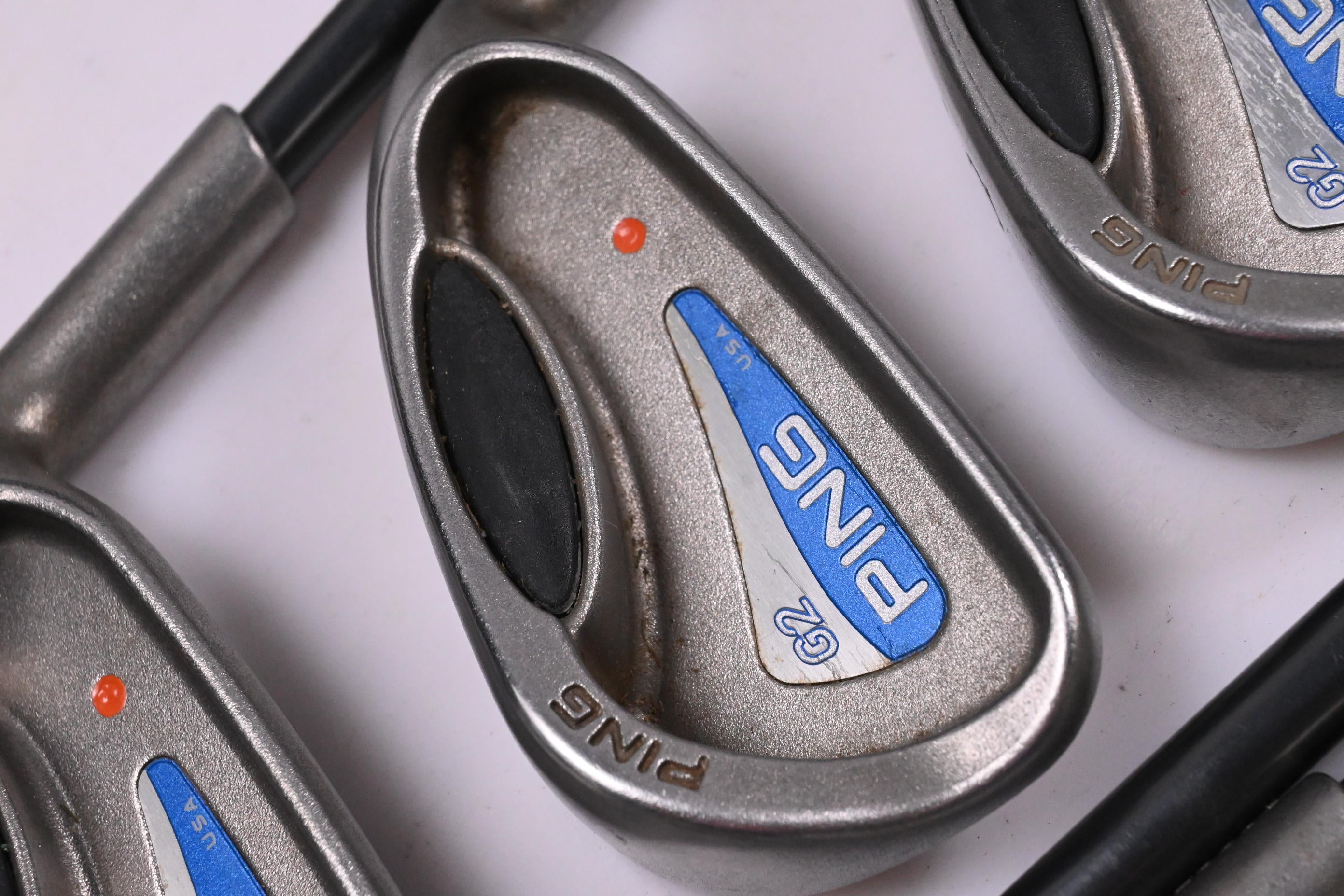 Ping G2 Irons / 3-PW+SW / Orange Dot / Regular Flex Ping TFC 100 Shafts