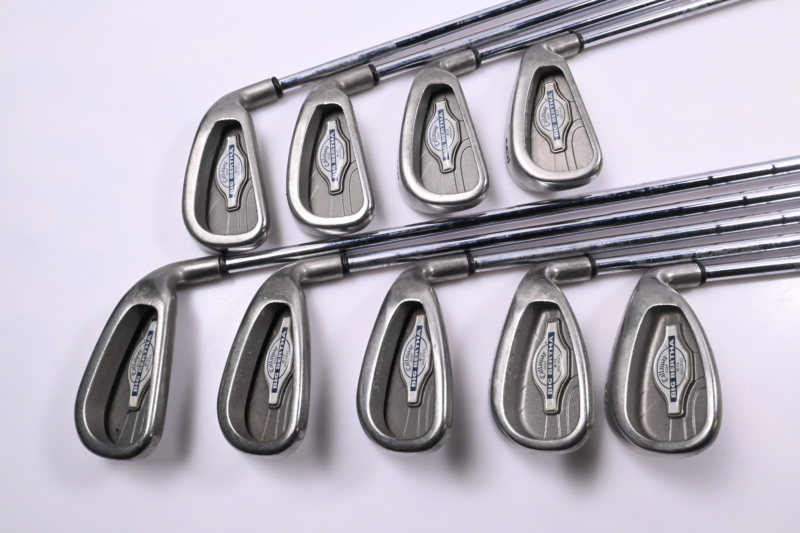 Callaway X-12 Irons / 3-PW+SW / Uniflex Callaway Memphis '98 SHafts
