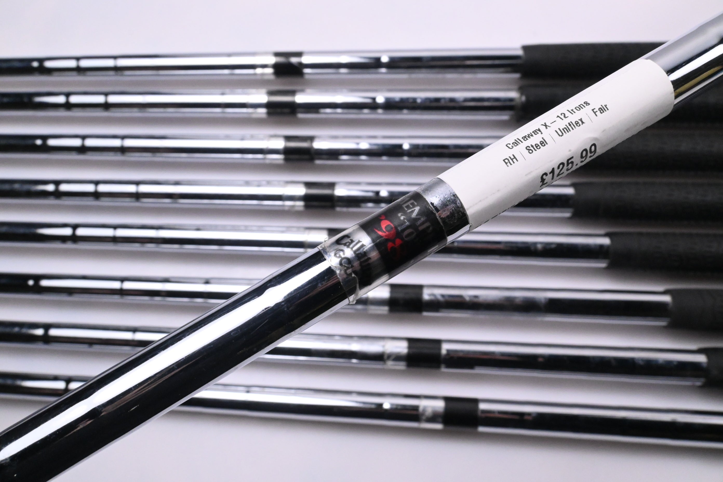 Callaway X-12 Irons / 3-PW+SW / Uniflex Callaway Memphis '98 SHafts
