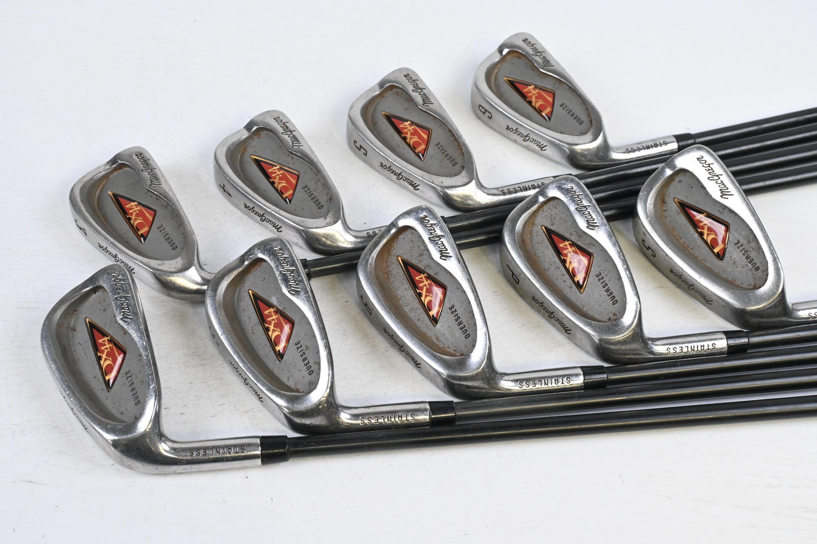 Left Hand MacGregor DX Irons / 3-PW+SW / Regular Flex MacGregor Shafts